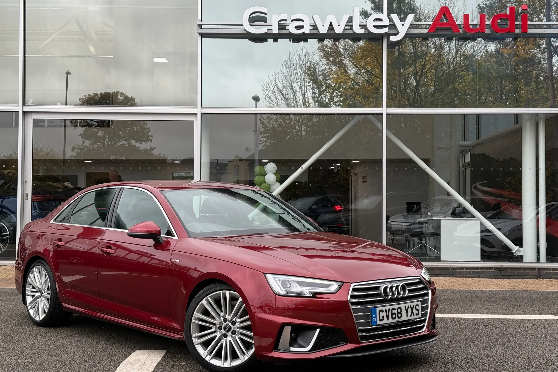 Audi A4 focused image