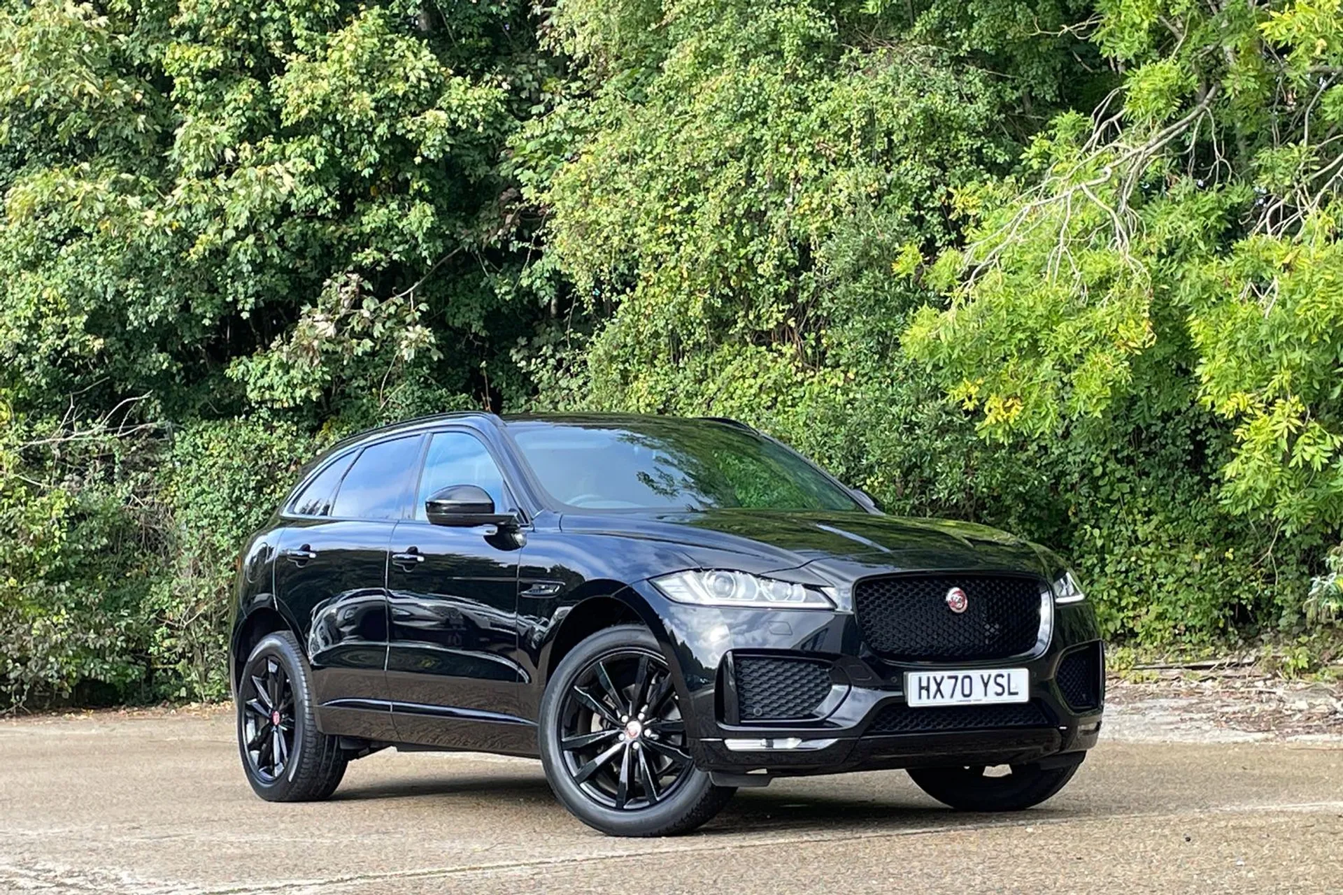 Jaguar F-PACE focused image