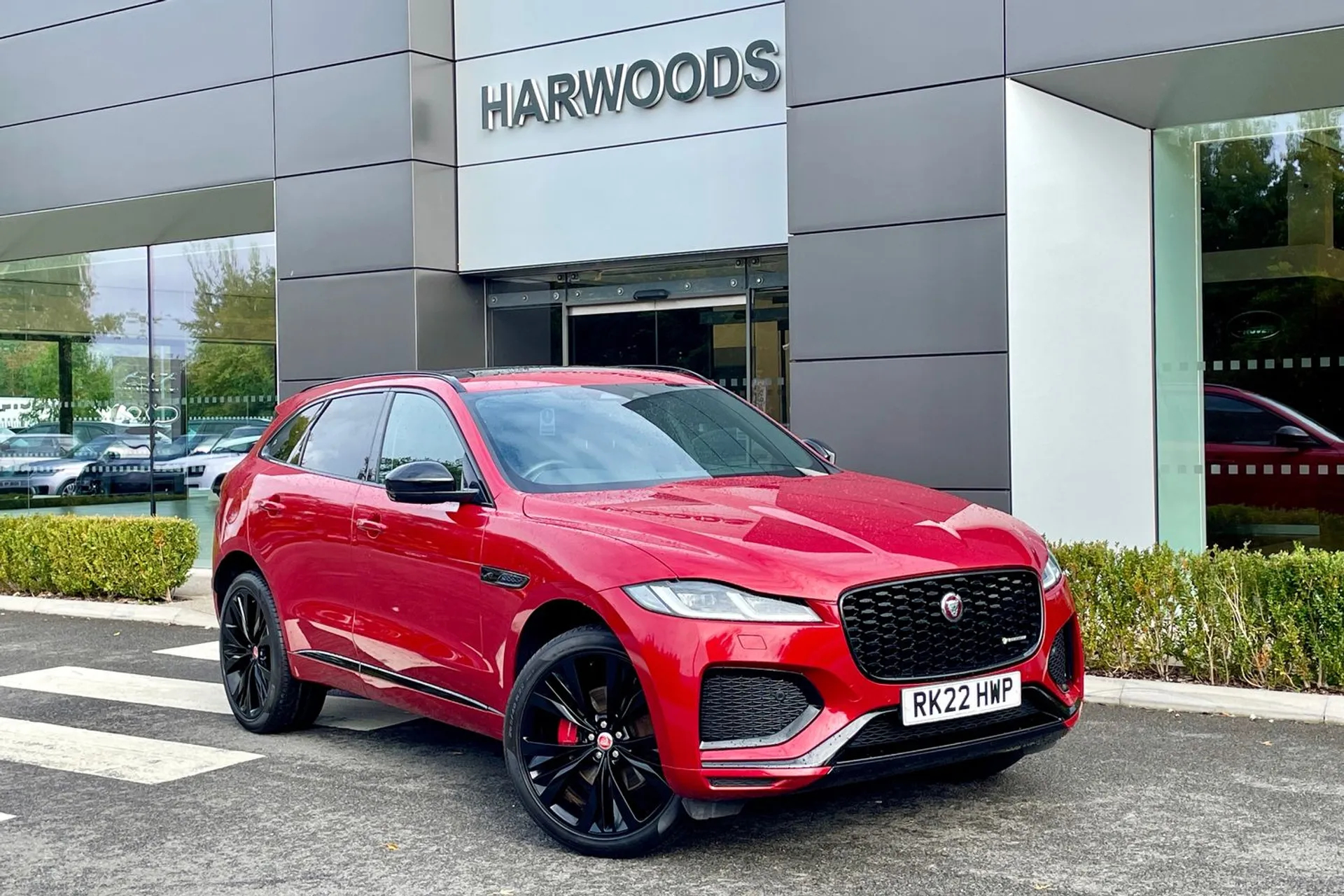 Jaguar F-PACE focused image