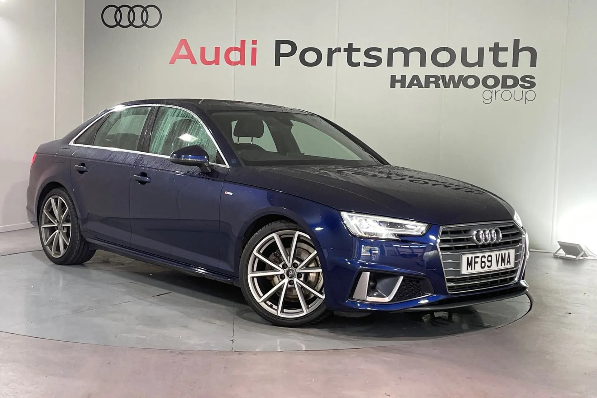 Audi A4 focused image