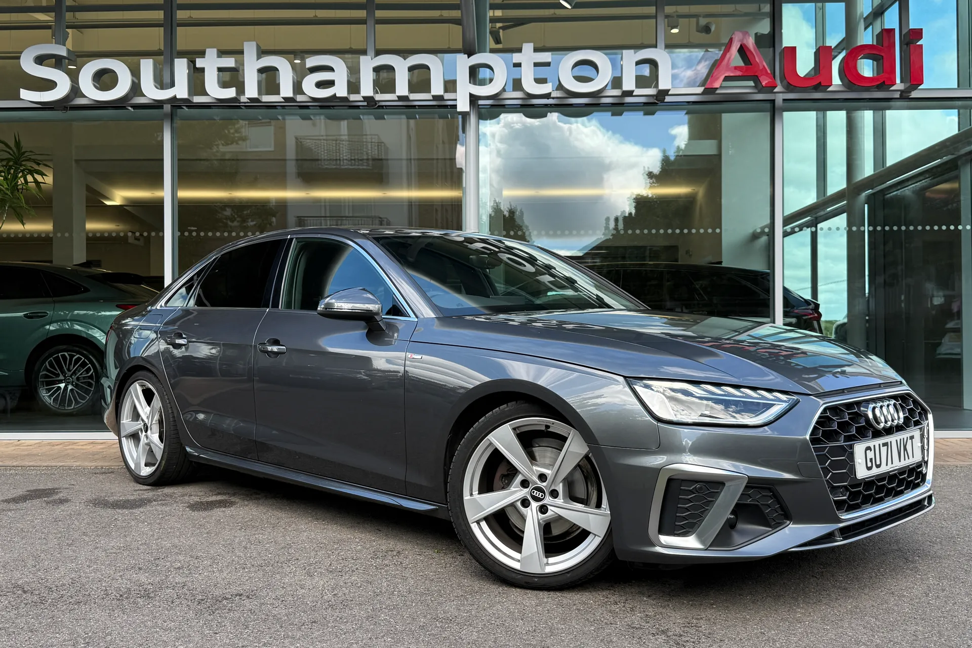 Audi A4 focused image