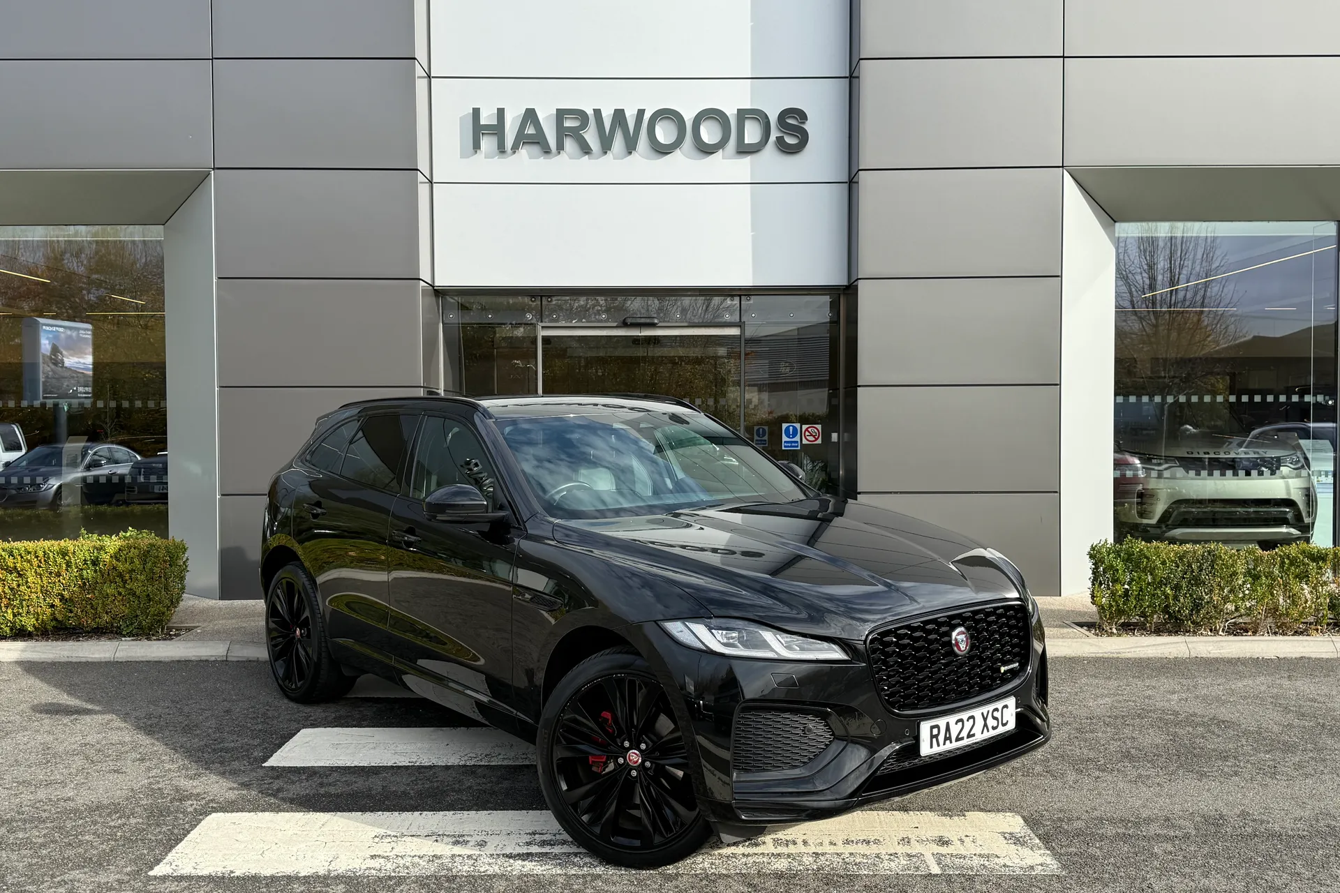 Jaguar F-PACE focused image