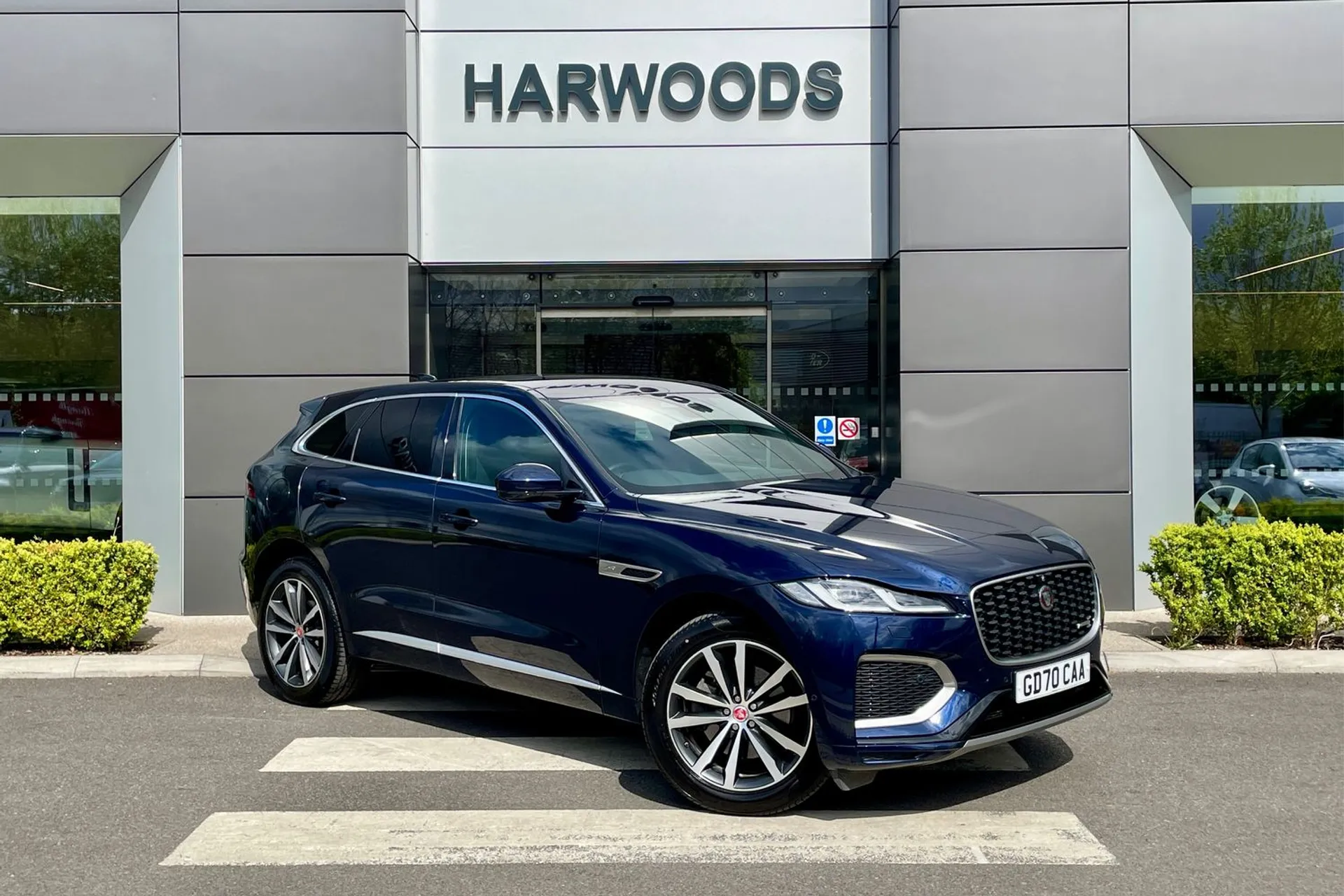 Jaguar F-PACE focused image