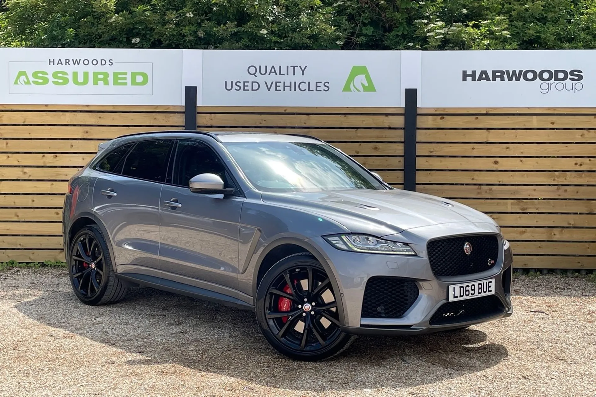 Jaguar F-PACE focused image