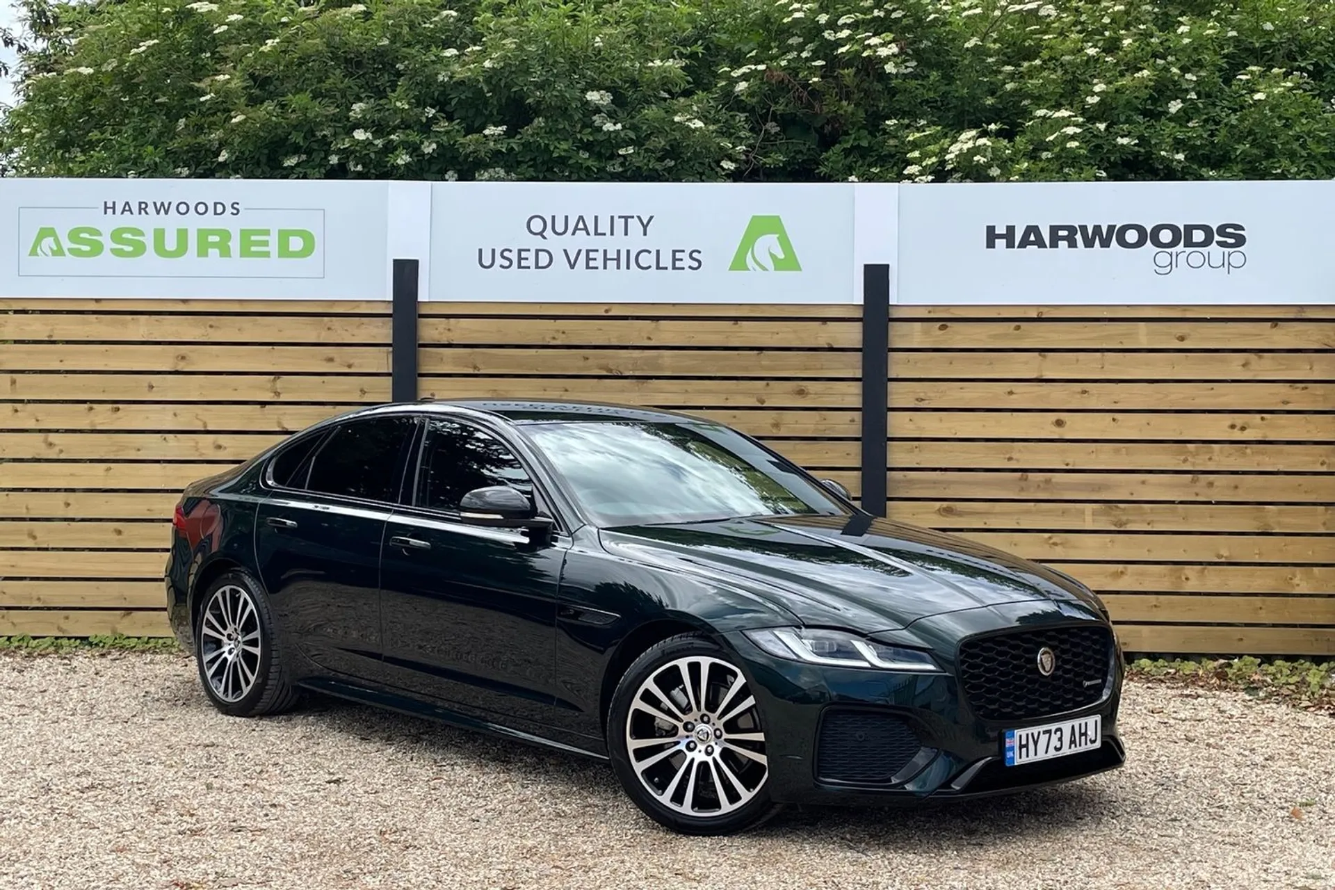 Jaguar XF focused image