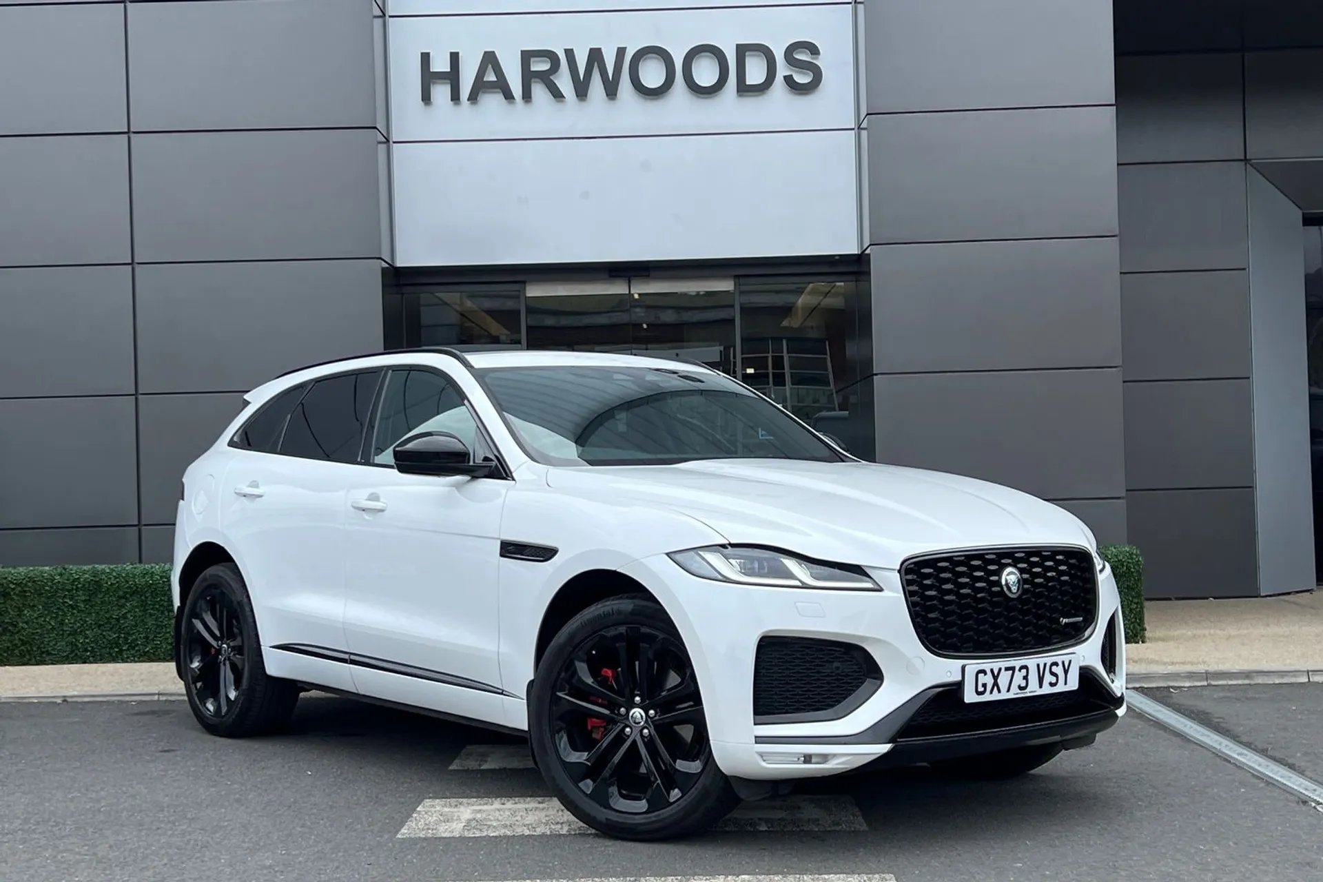 Jaguar F-PACE focused image