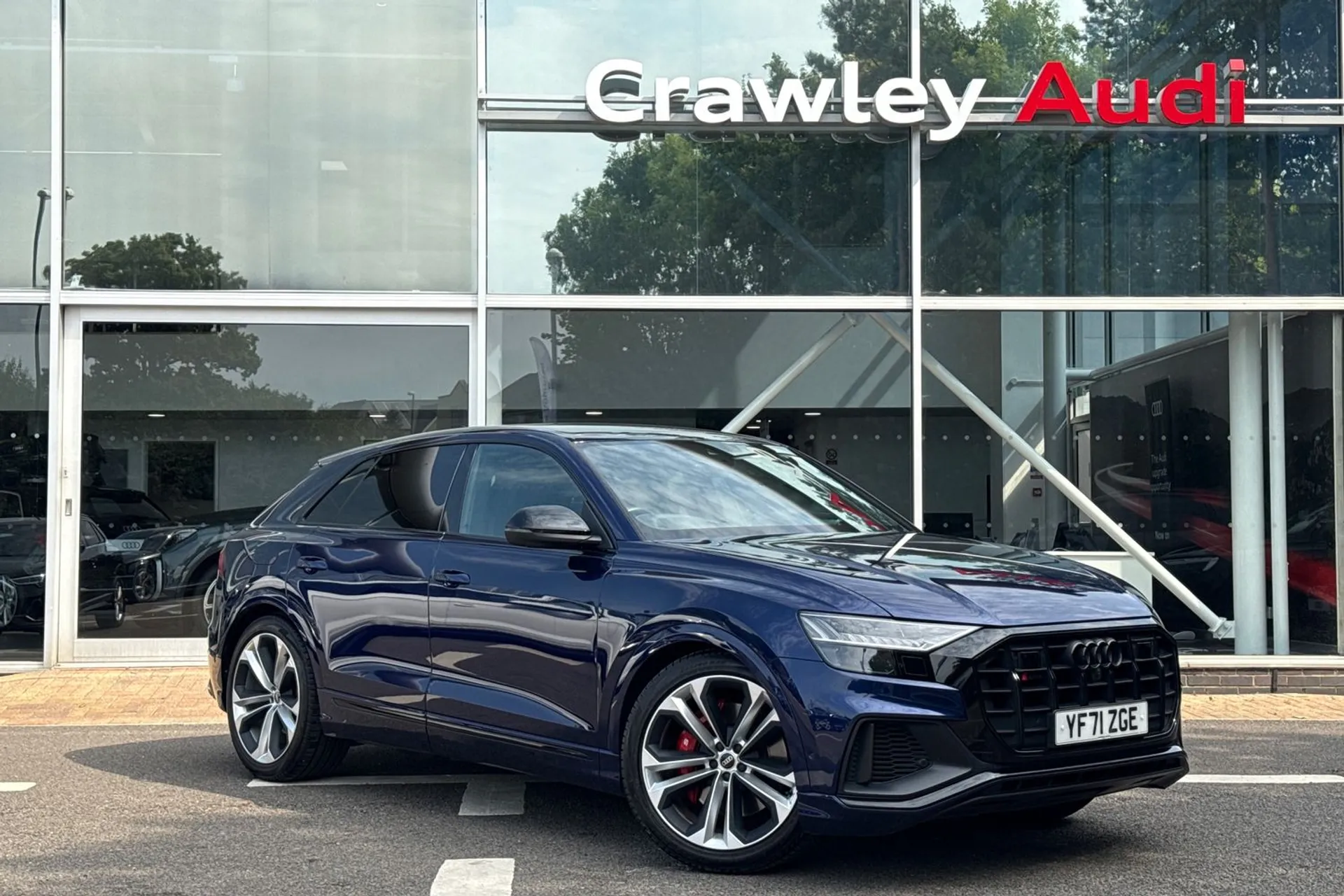 Audi Q8 focused image