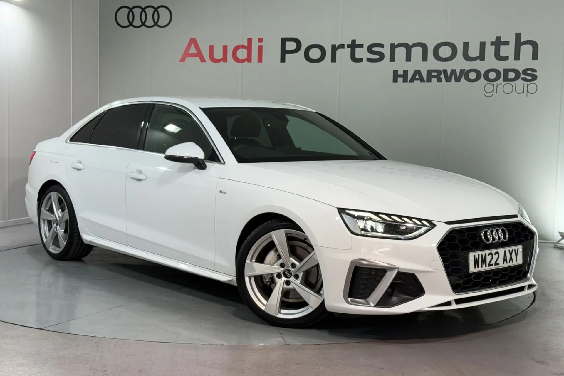 Audi A4 focused image