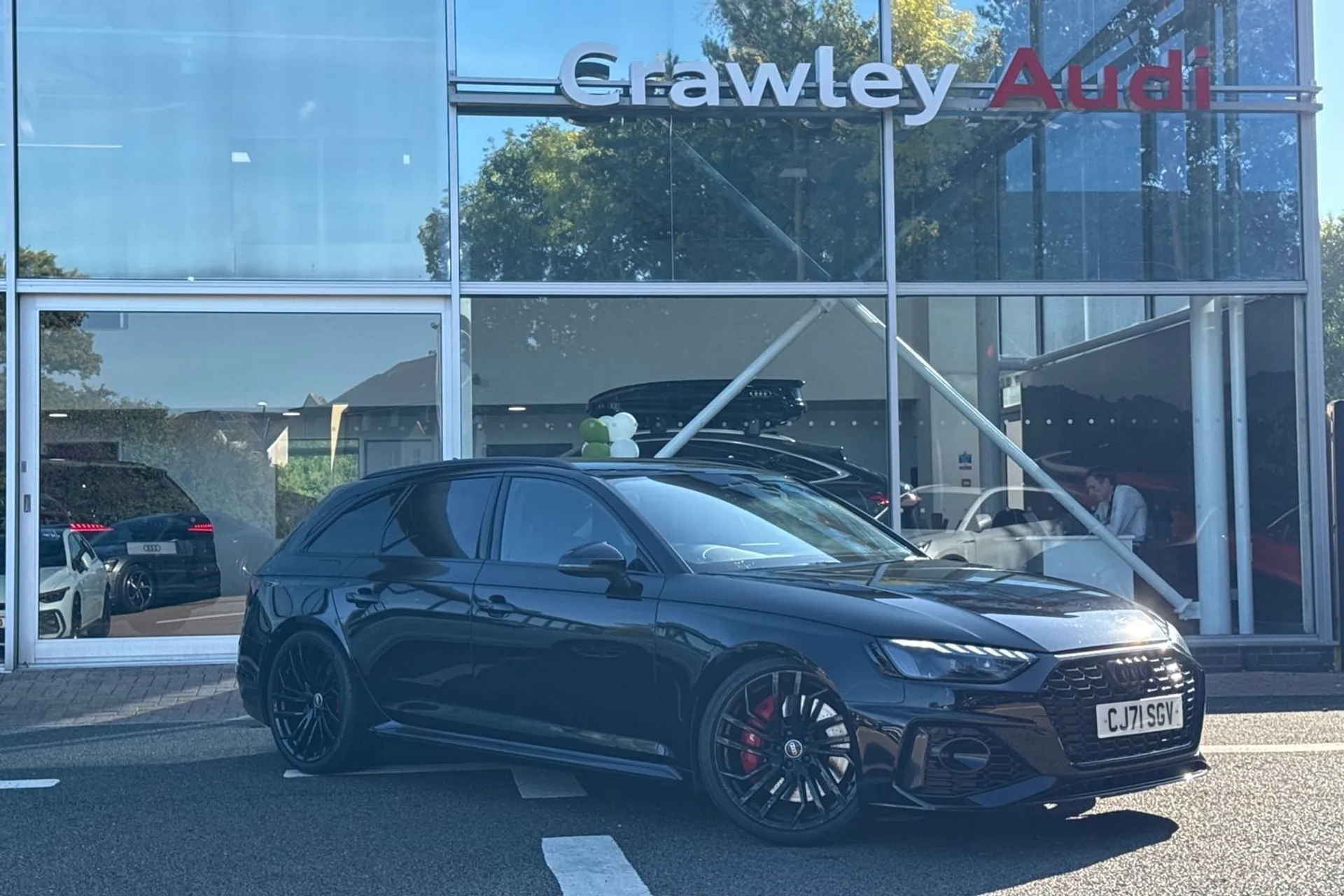 Audi RS4 focused image