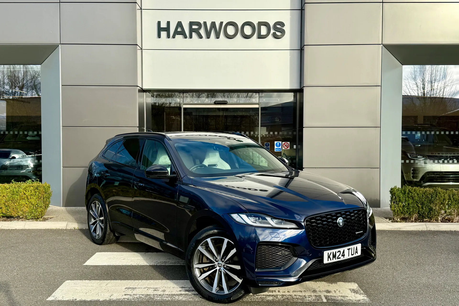 Jaguar F-PACE focused image