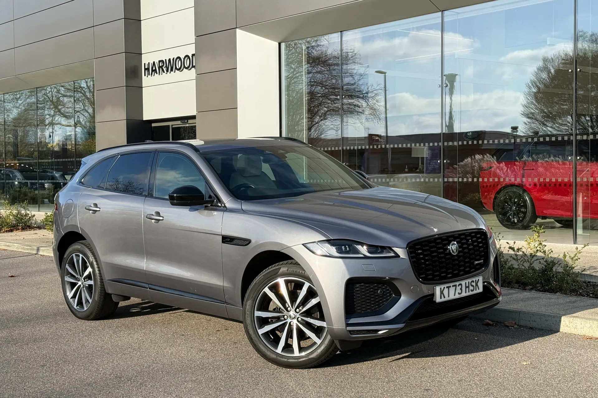 Jaguar F-PACE focused image
