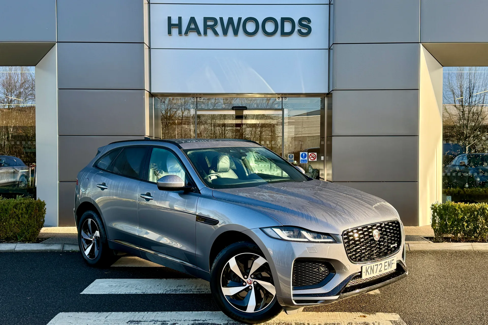 Jaguar F-PACE focused image