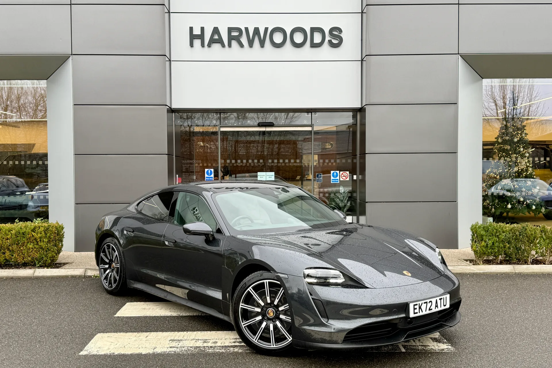 Porsche TAYCAN focused image