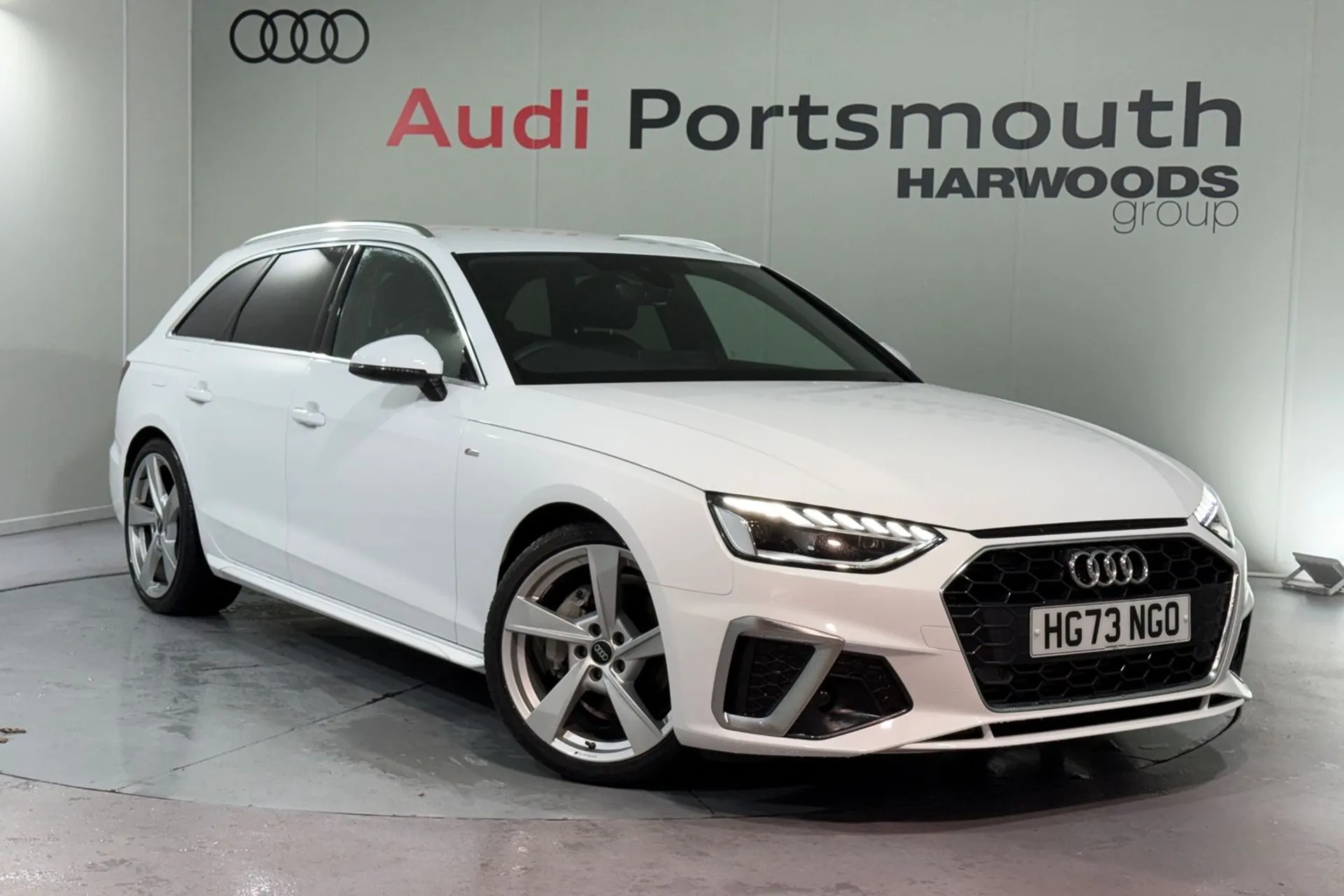 Audi A4 focused image