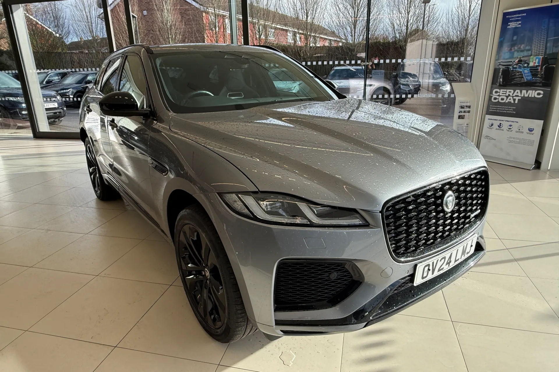 Jaguar F-PACE focused image