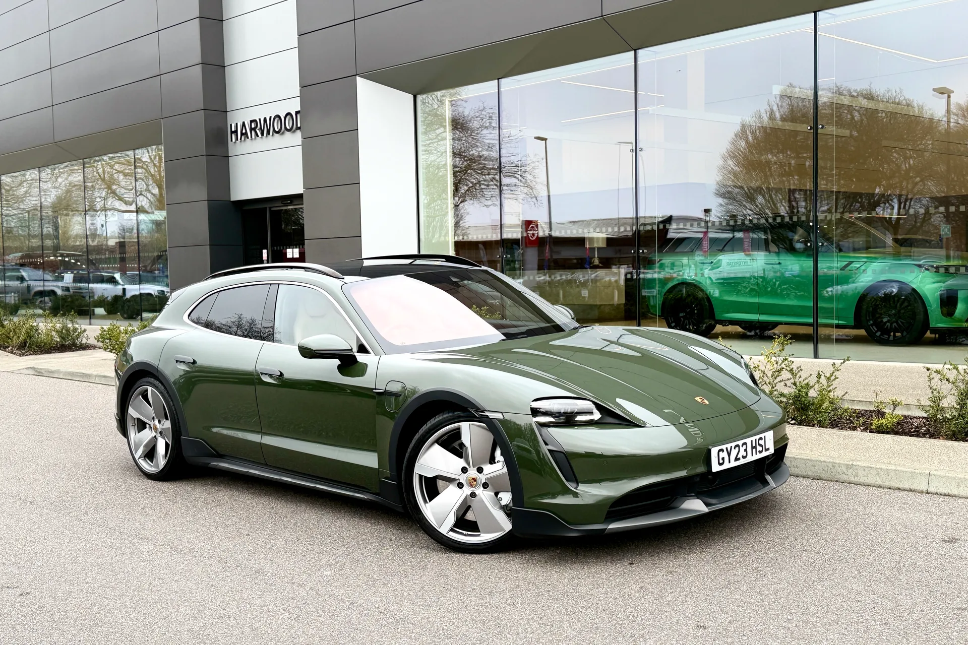 Porsche TAYCAN focused image