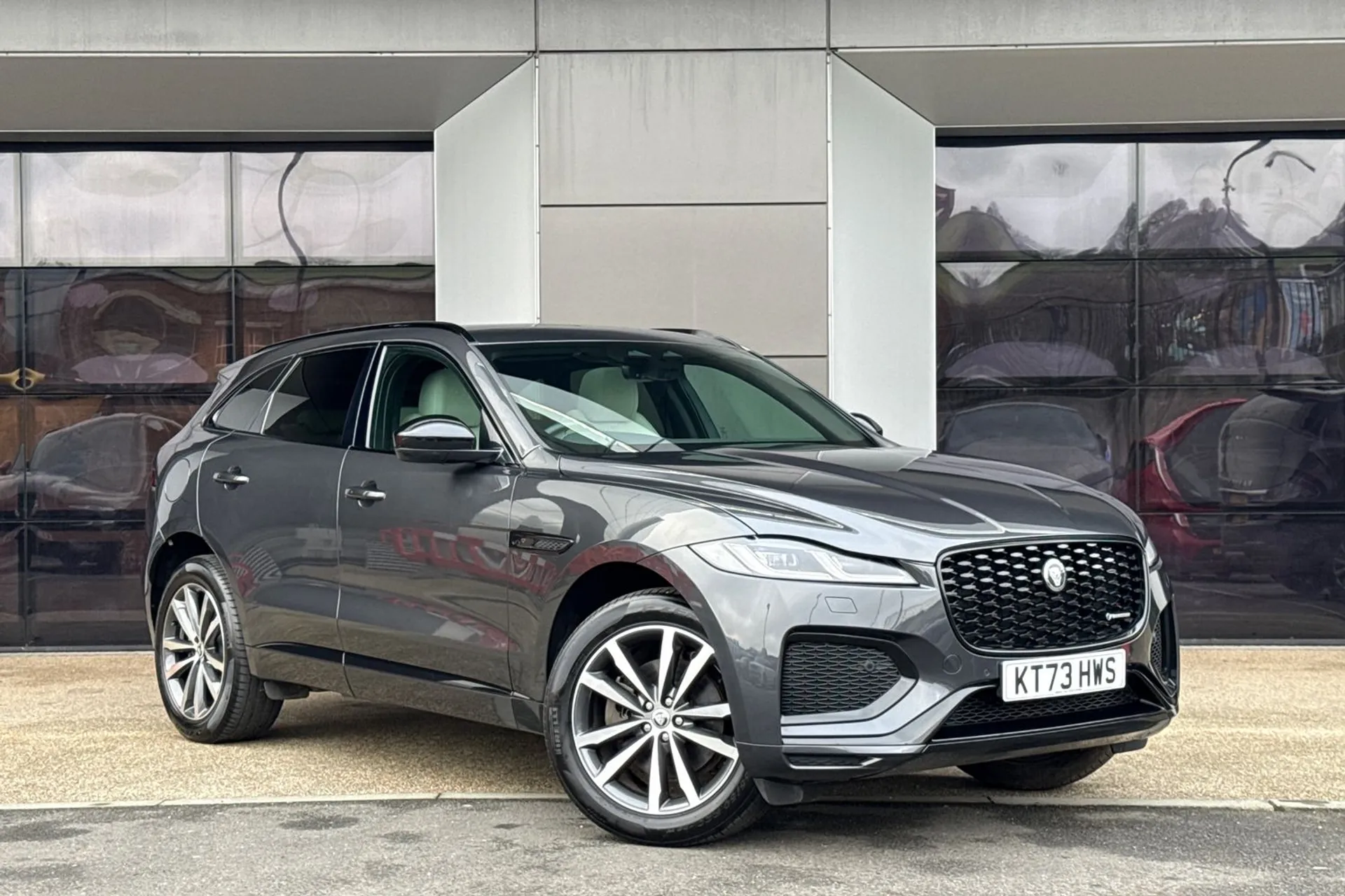 Jaguar F-PACE focused image