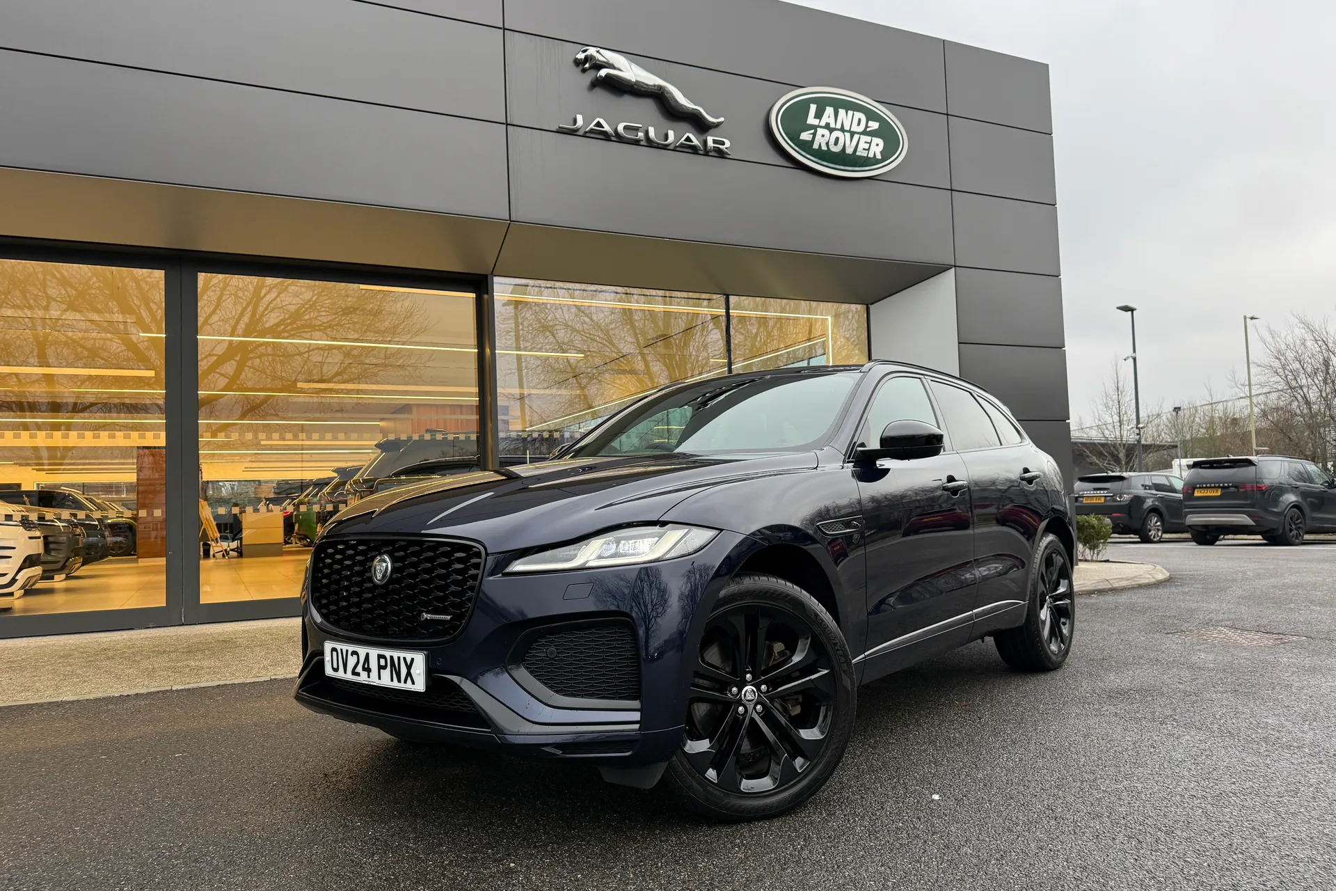 Jaguar F-PACE focused image