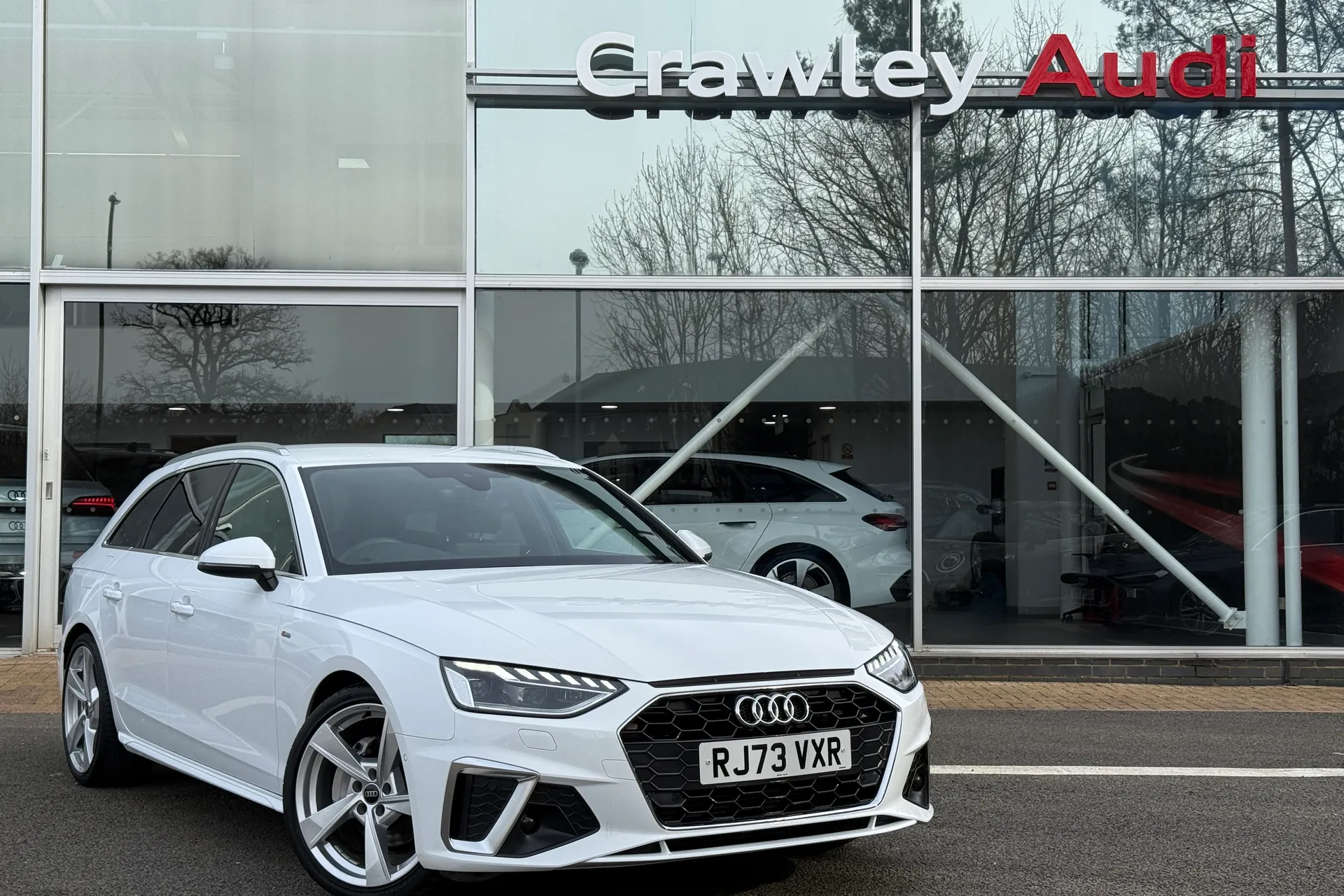 Audi A4 focused image