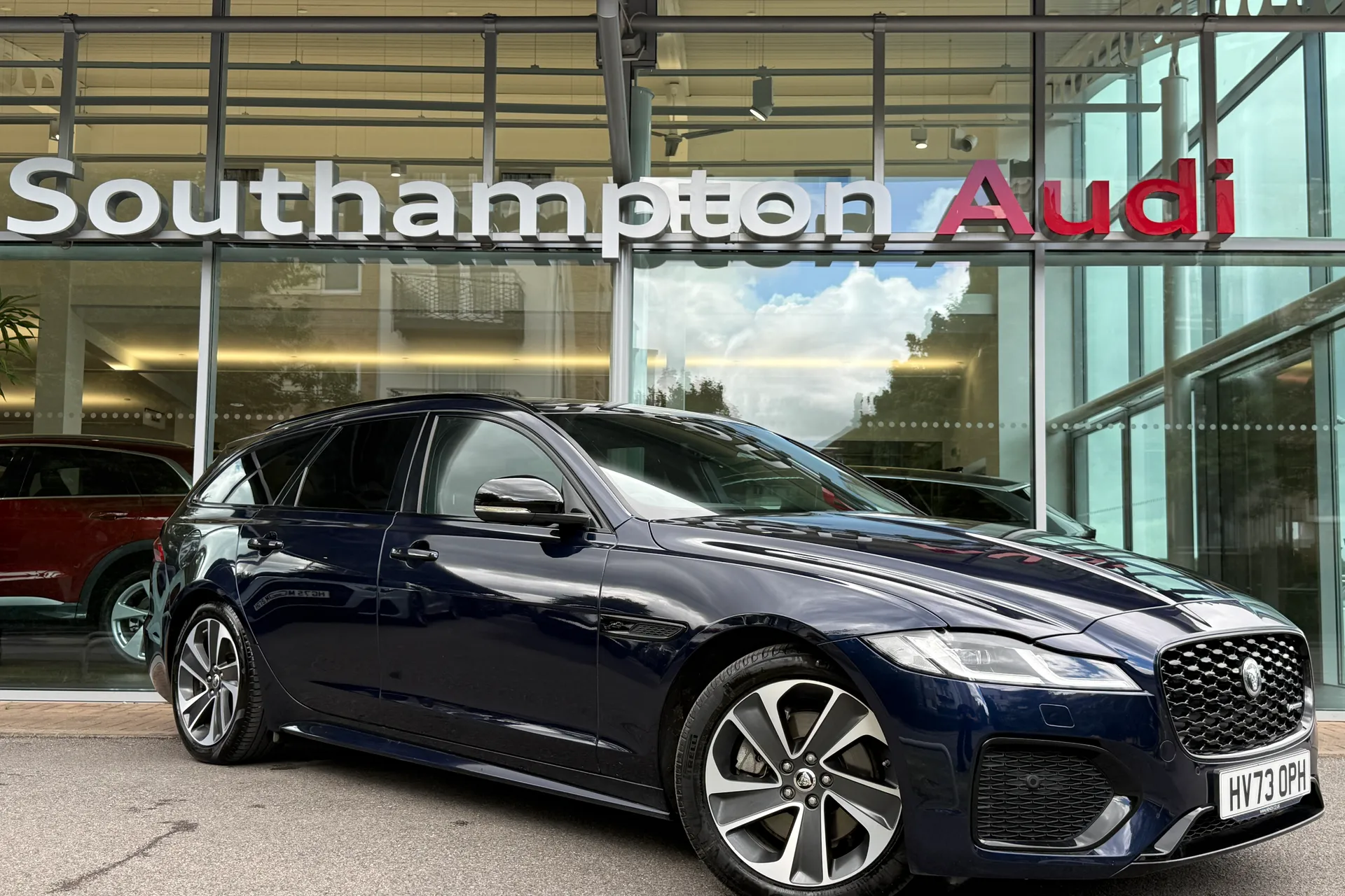 Jaguar XF focused image
