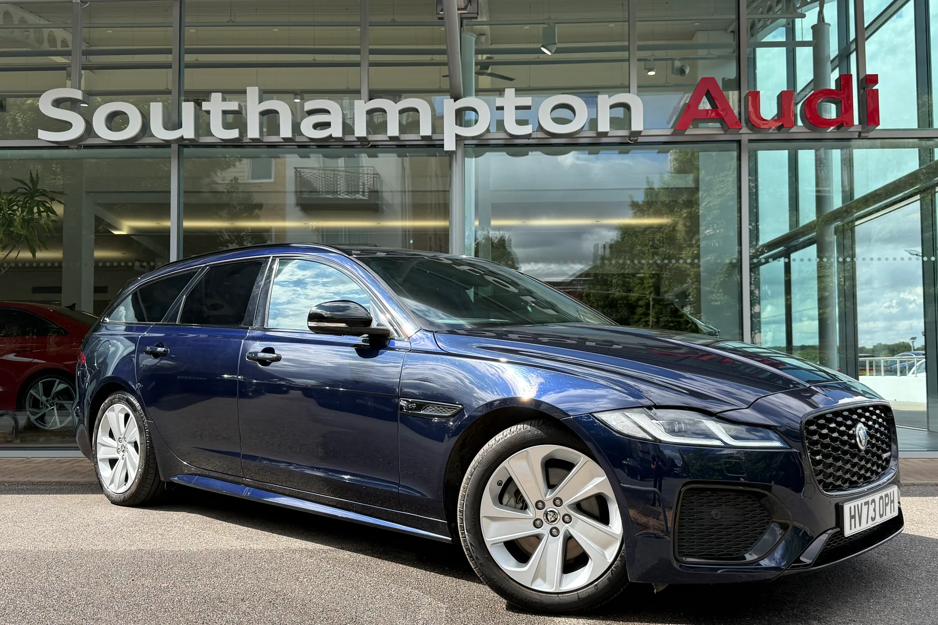 Jaguar XF focused image