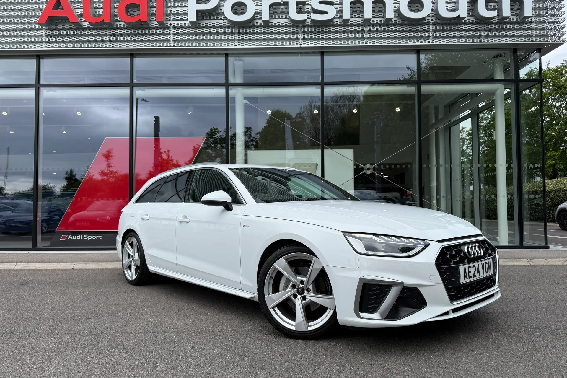 Audi A4 focused image