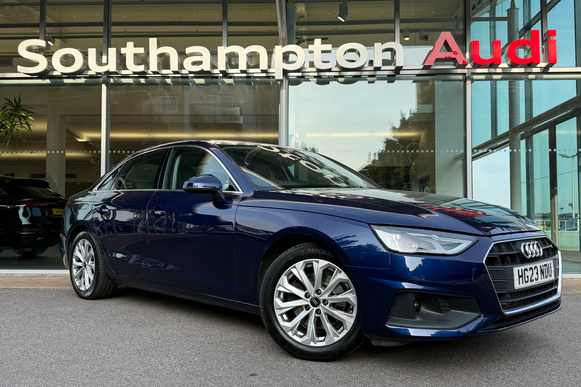 Audi A4 focused image