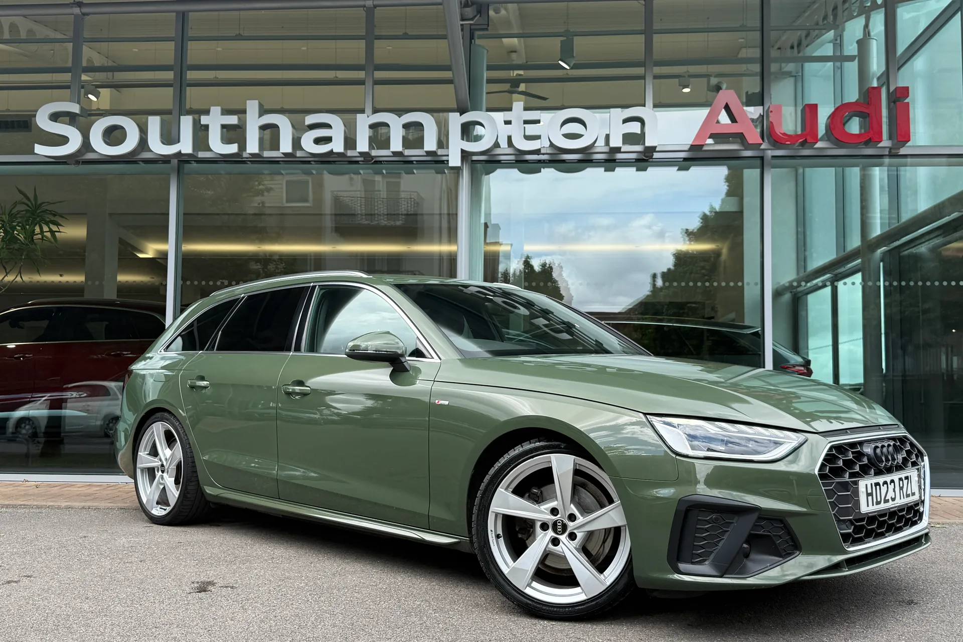 Audi A4 focused image