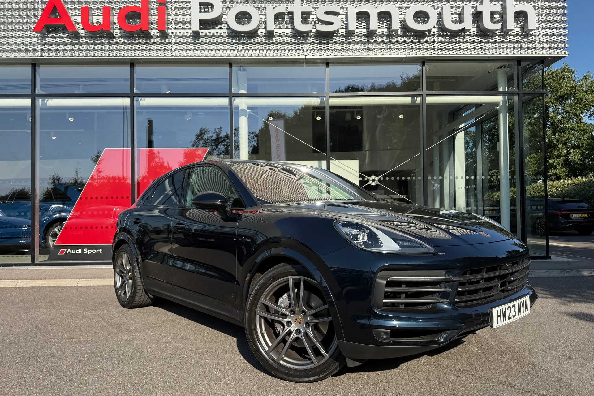 Porsche CAYENNE focused image