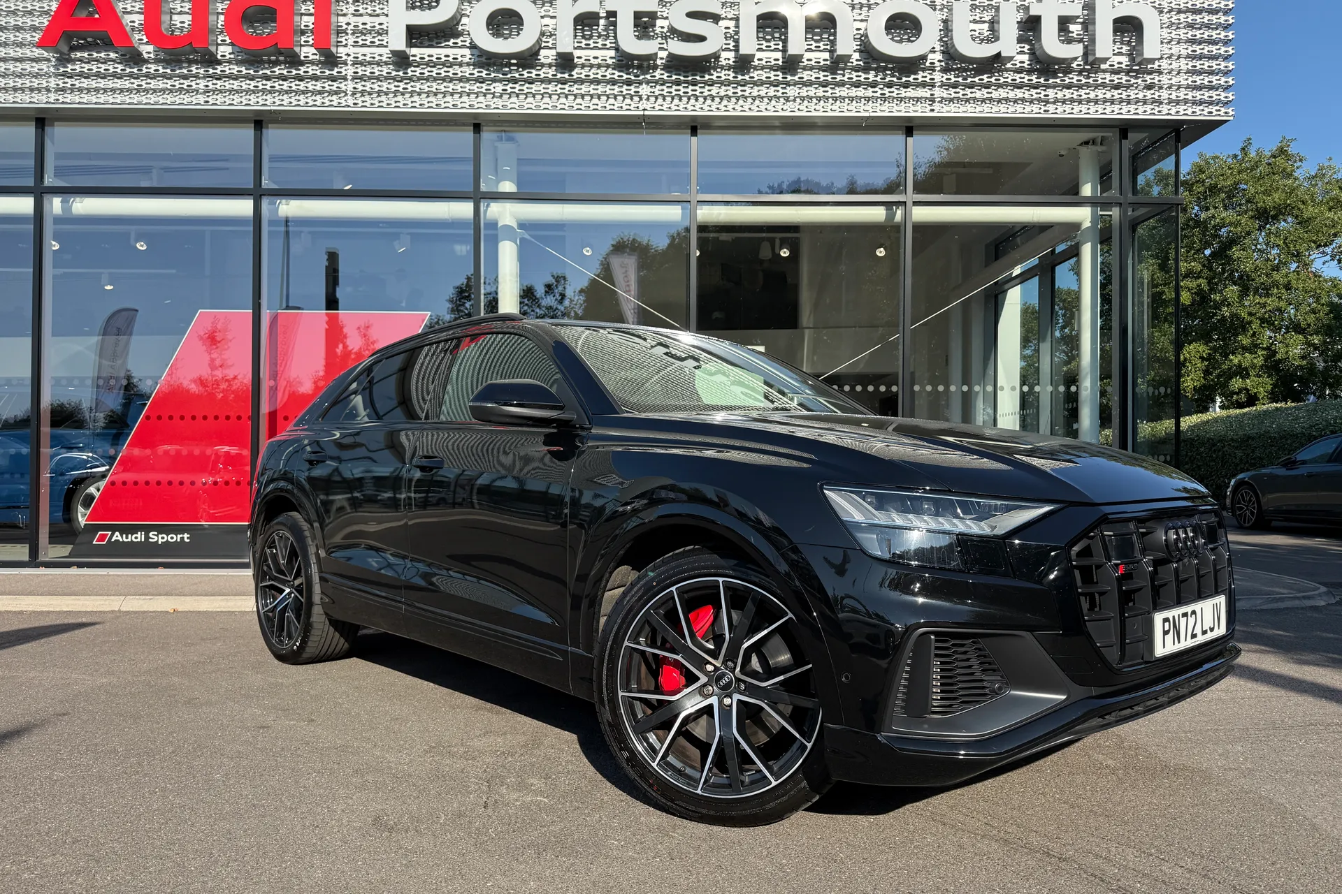 Audi Q8 focused image