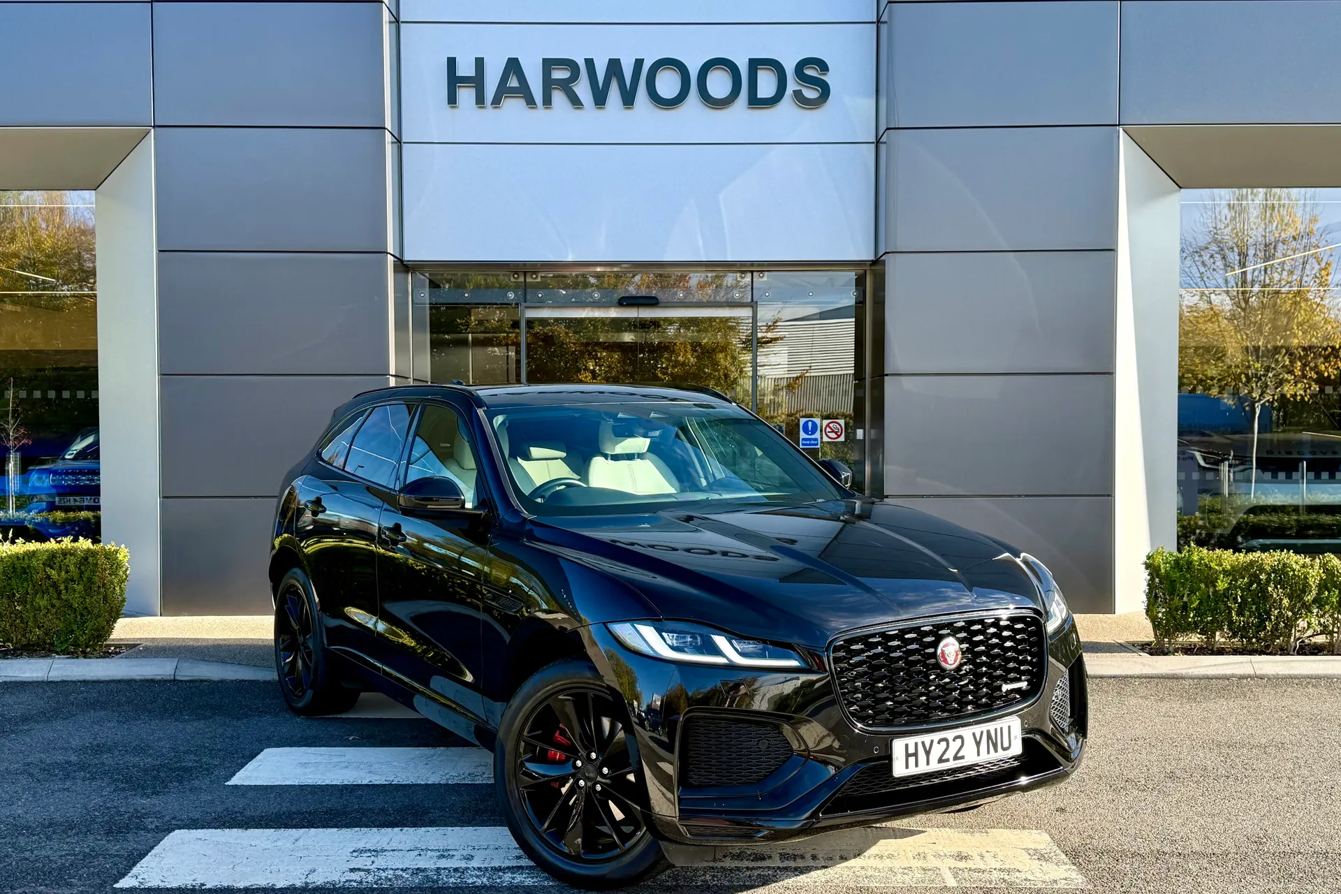 Jaguar F-PACE focused image