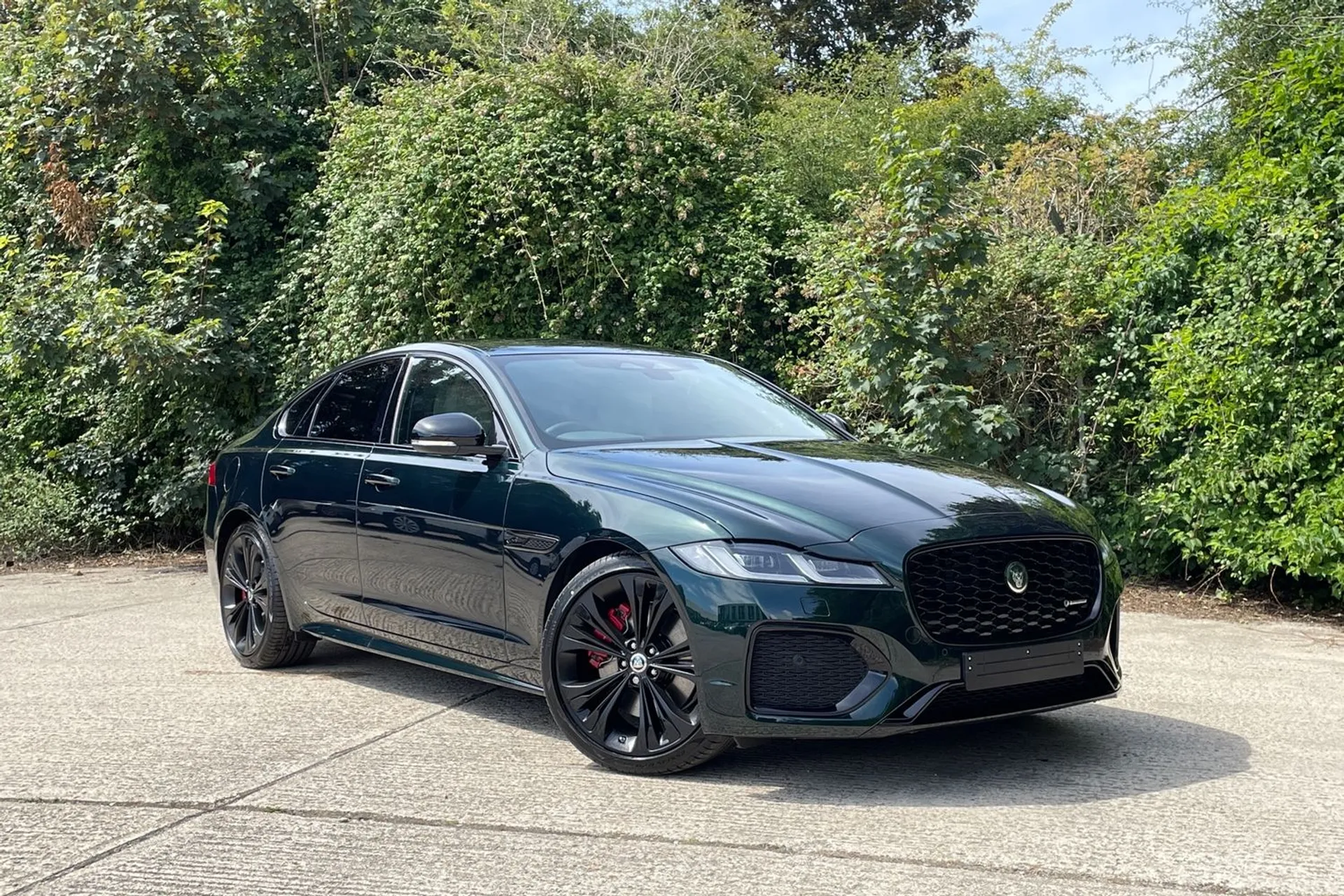 Jaguar XF focused image