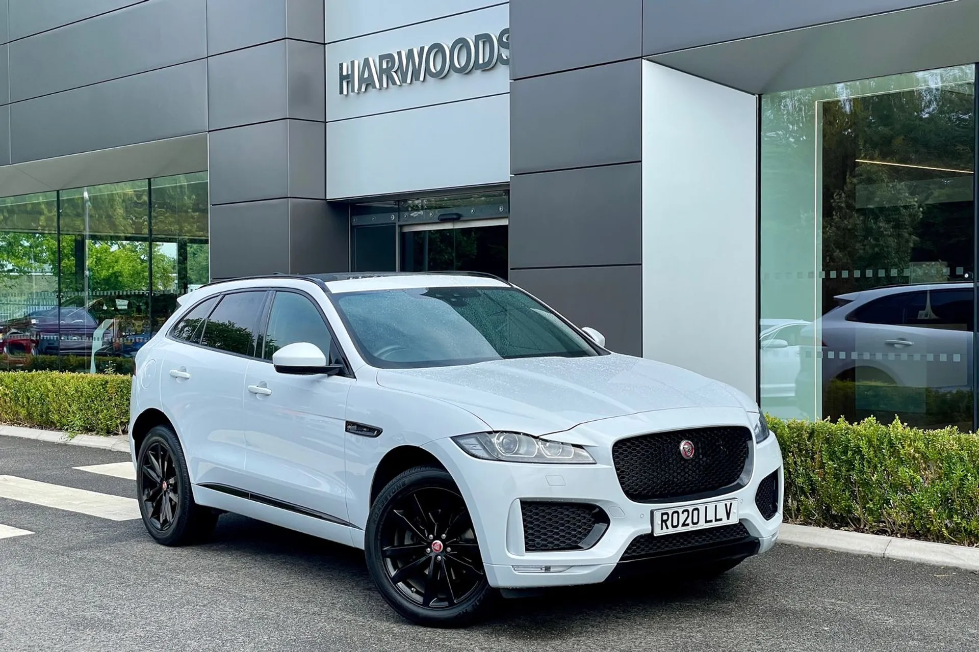 Jaguar F-PACE focused image