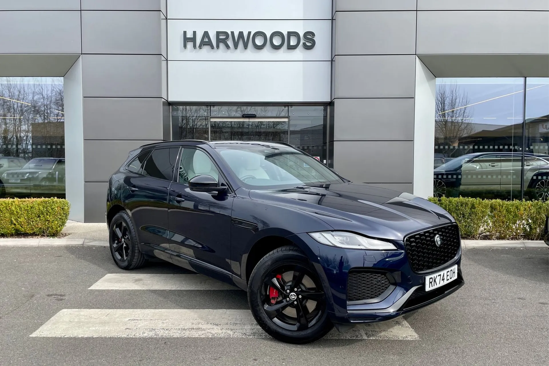 Jaguar F-PACE focused image
