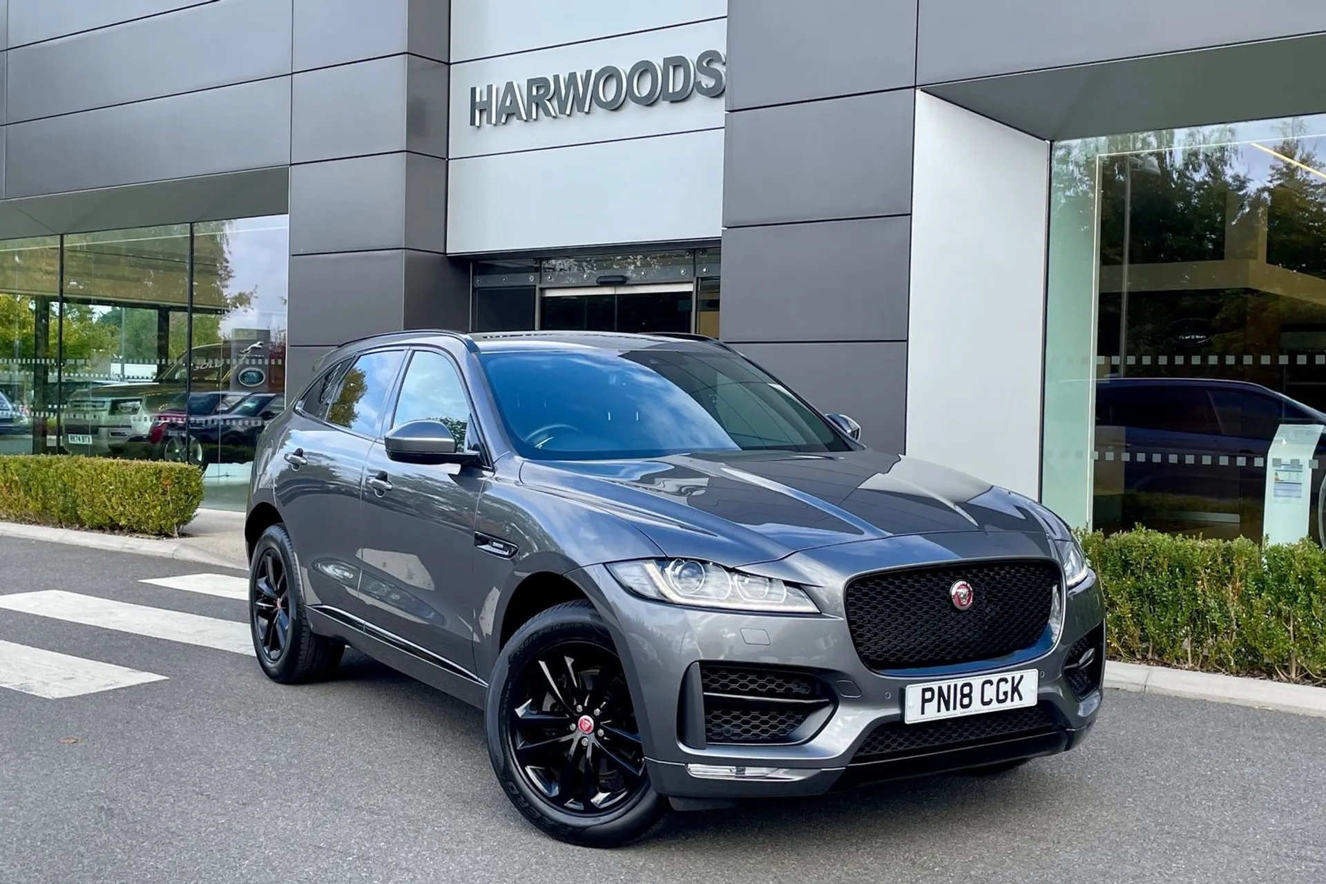 Jaguar F-PACE focused image