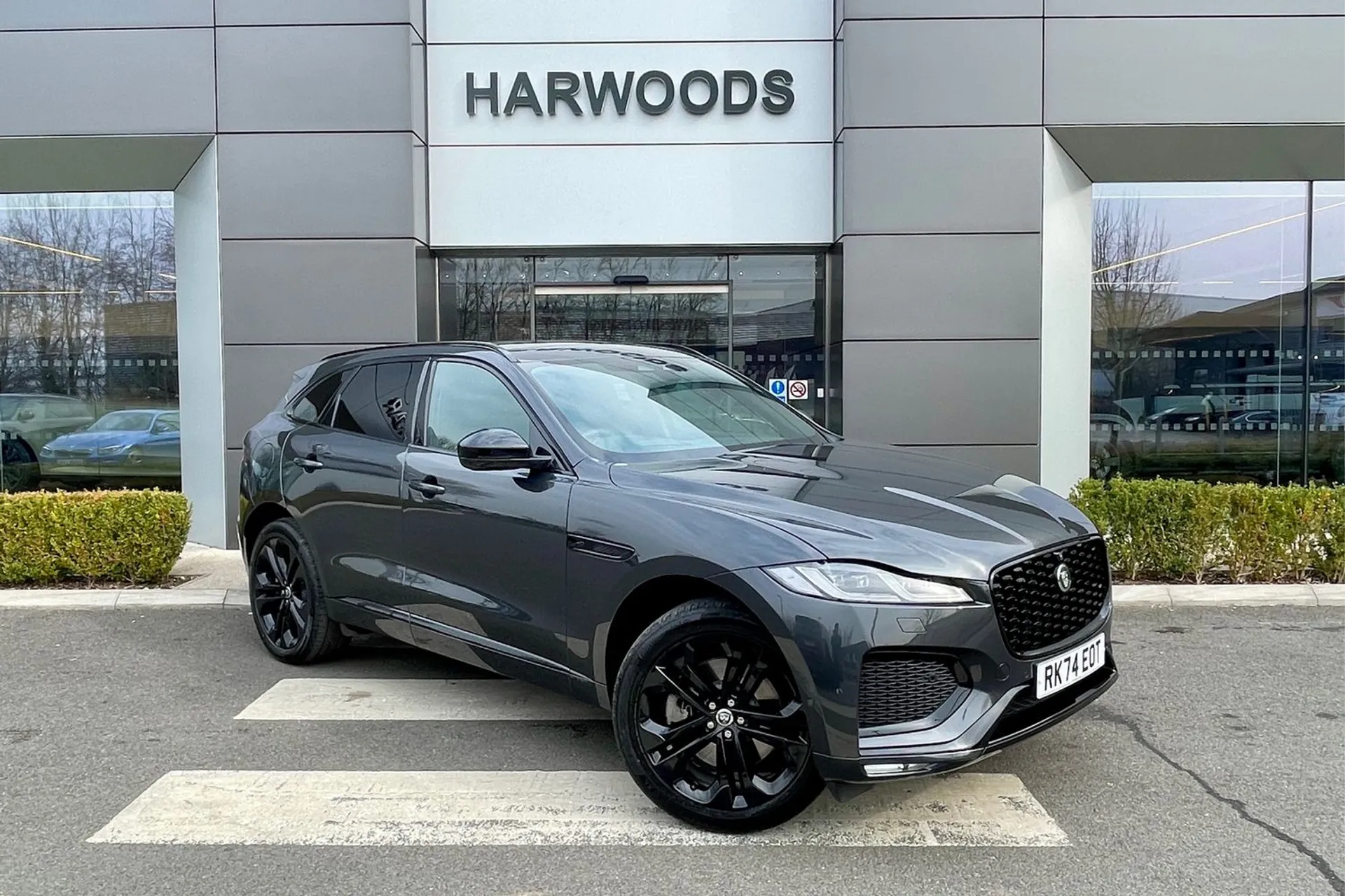 Jaguar F-PACE focused image