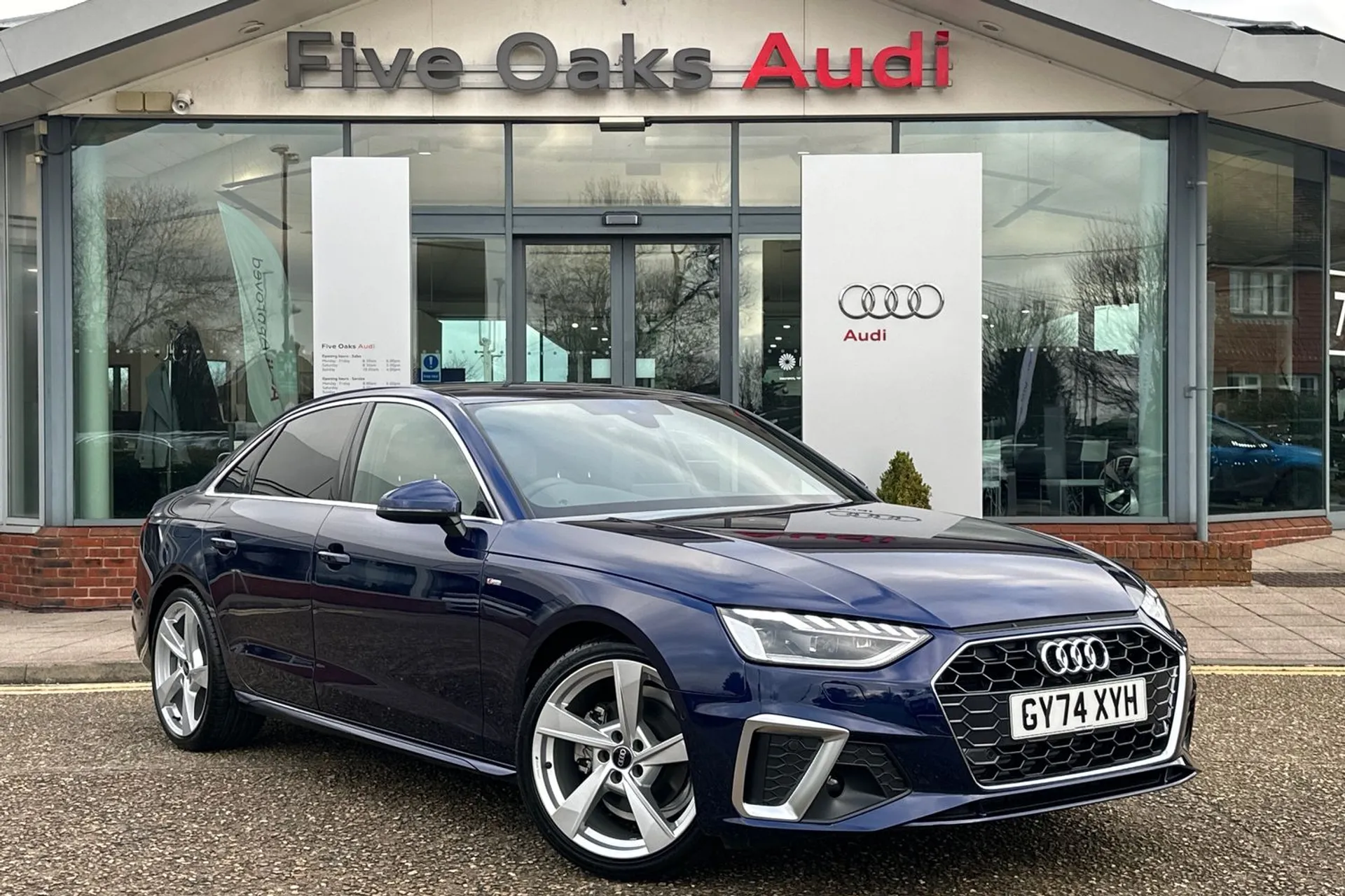 Audi A4 focused image