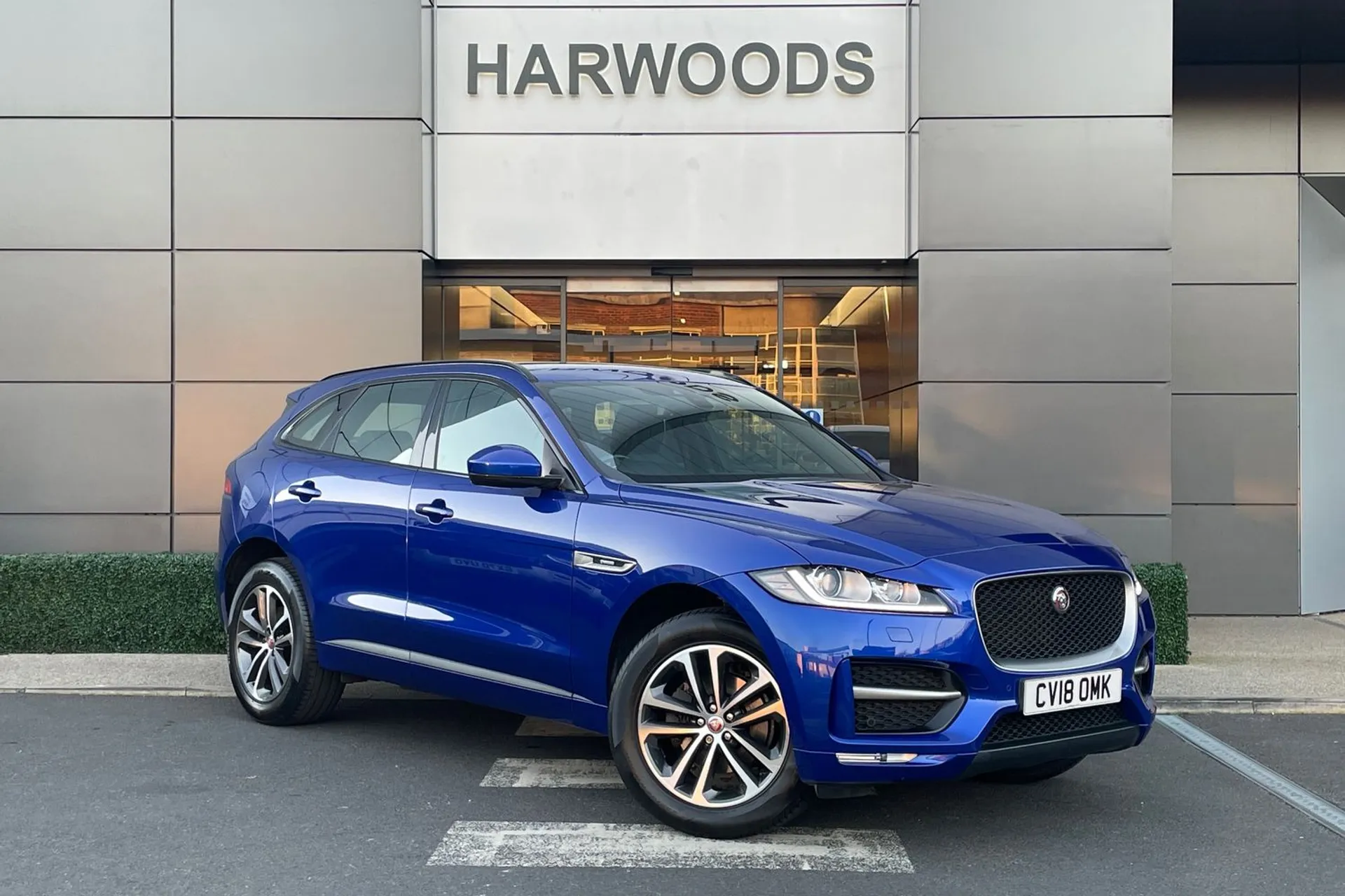 Jaguar F-PACE focused image