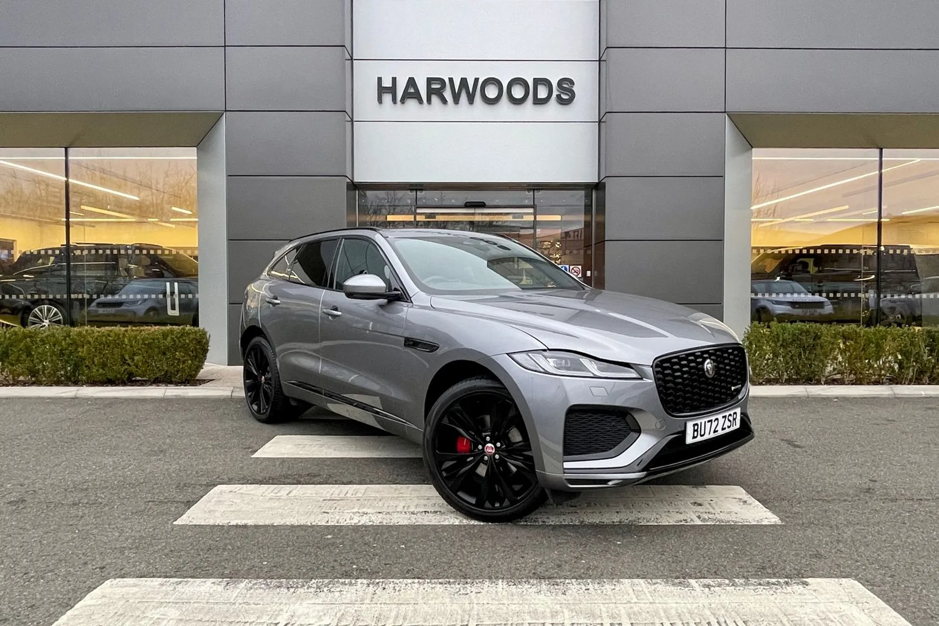 Jaguar F-PACE focused image