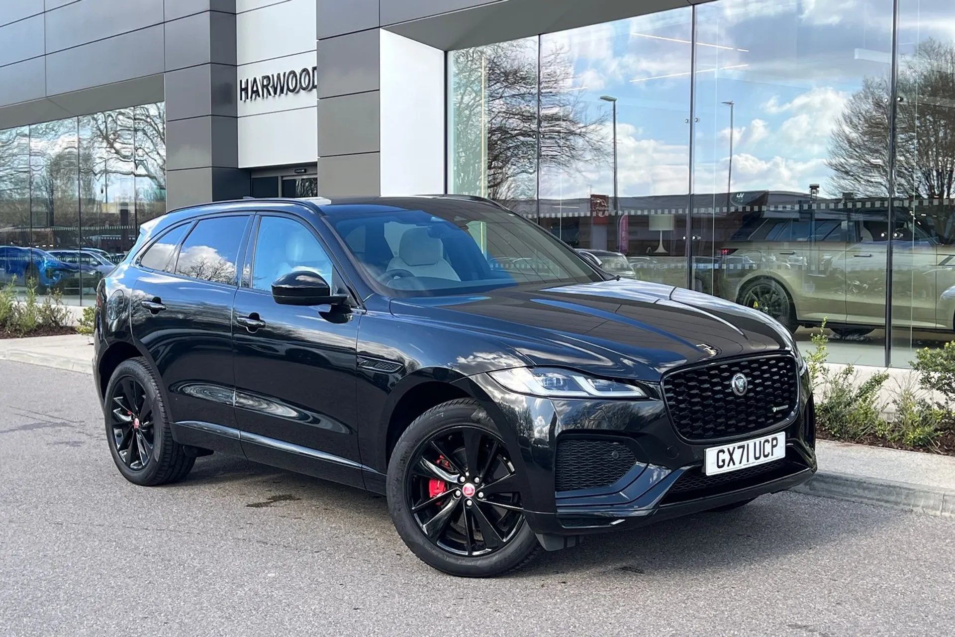 Jaguar F-PACE focused image