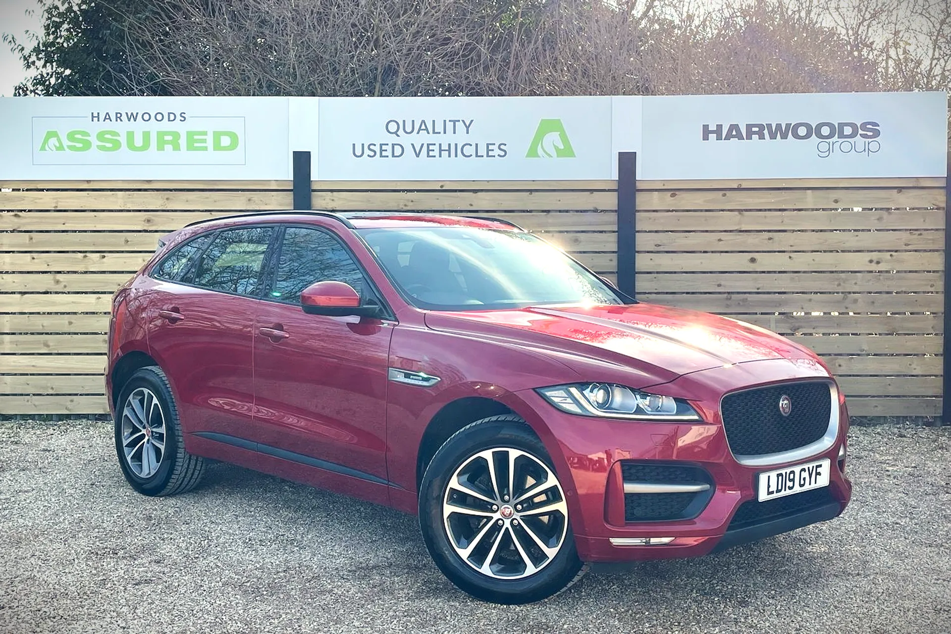 Jaguar F-PACE focused image