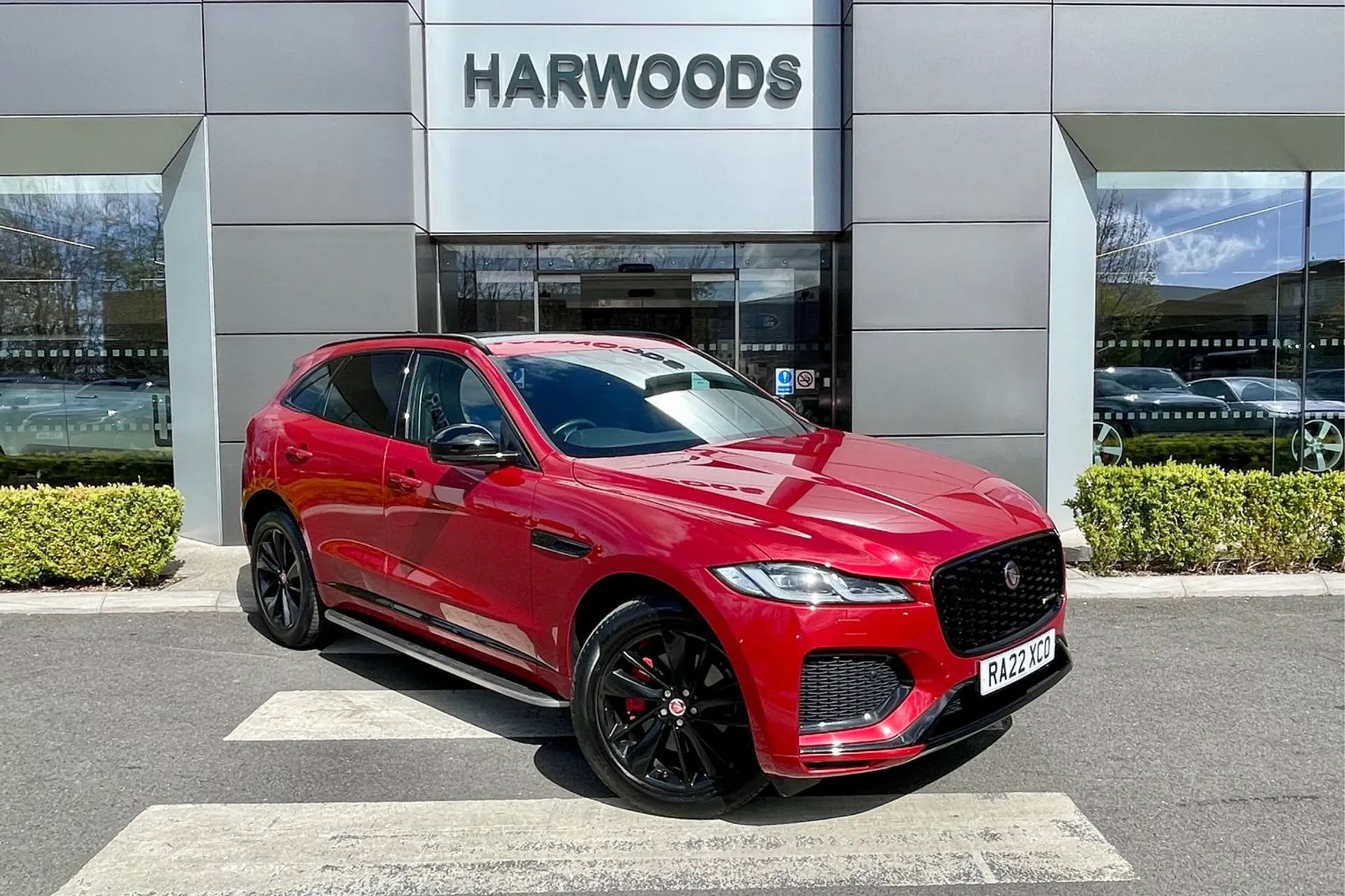 Jaguar F-PACE focused image