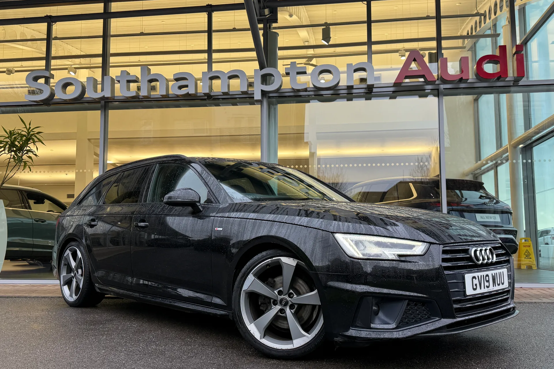 Audi A4 focused image