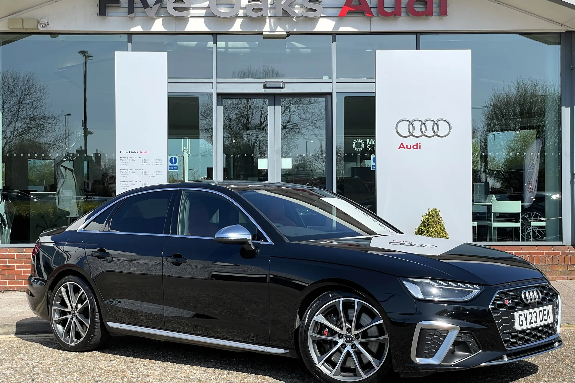 Audi A4 focused image