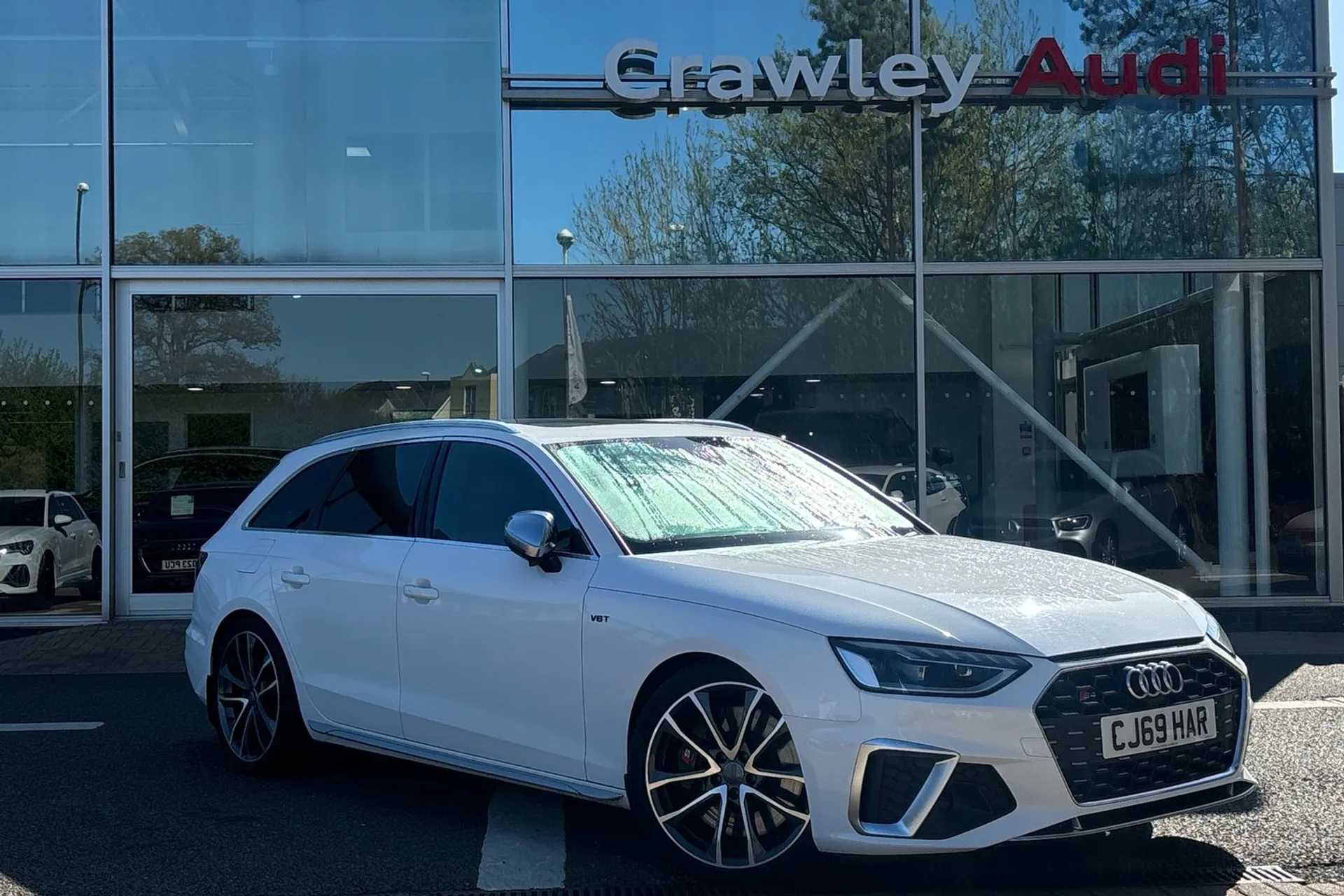 Audi A4 focused image