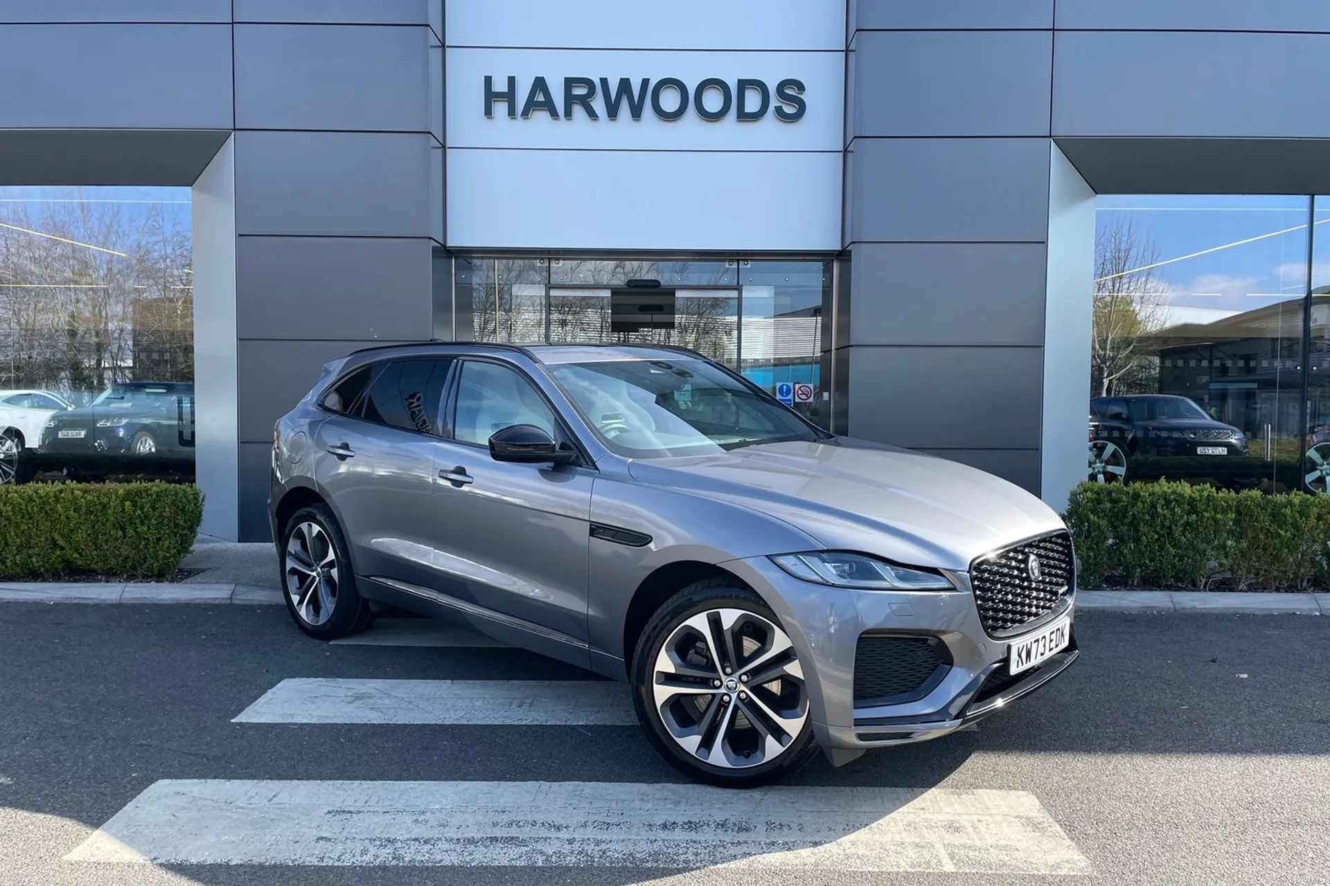 Jaguar F-PACE focused image