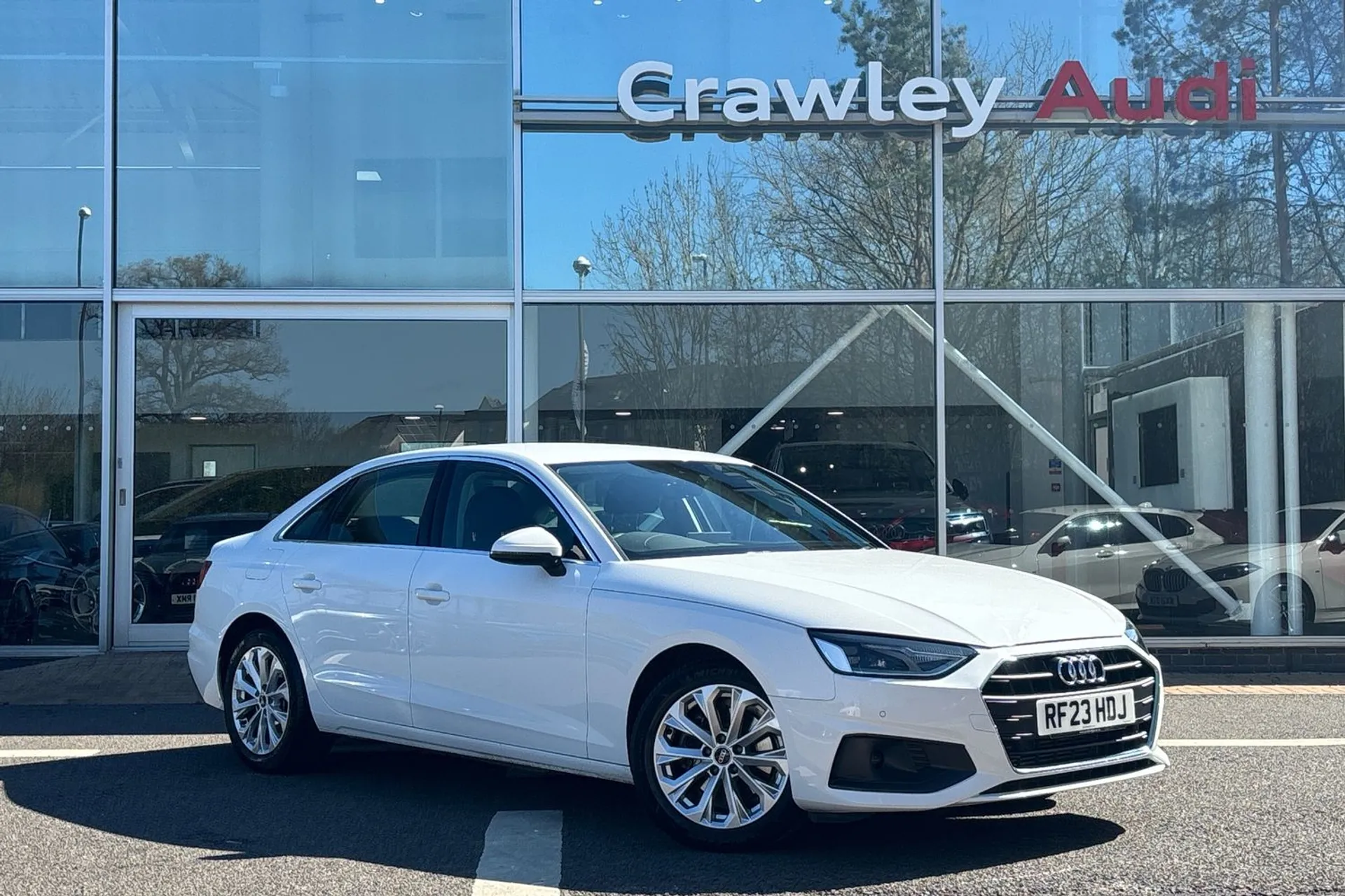Audi A4 focused image