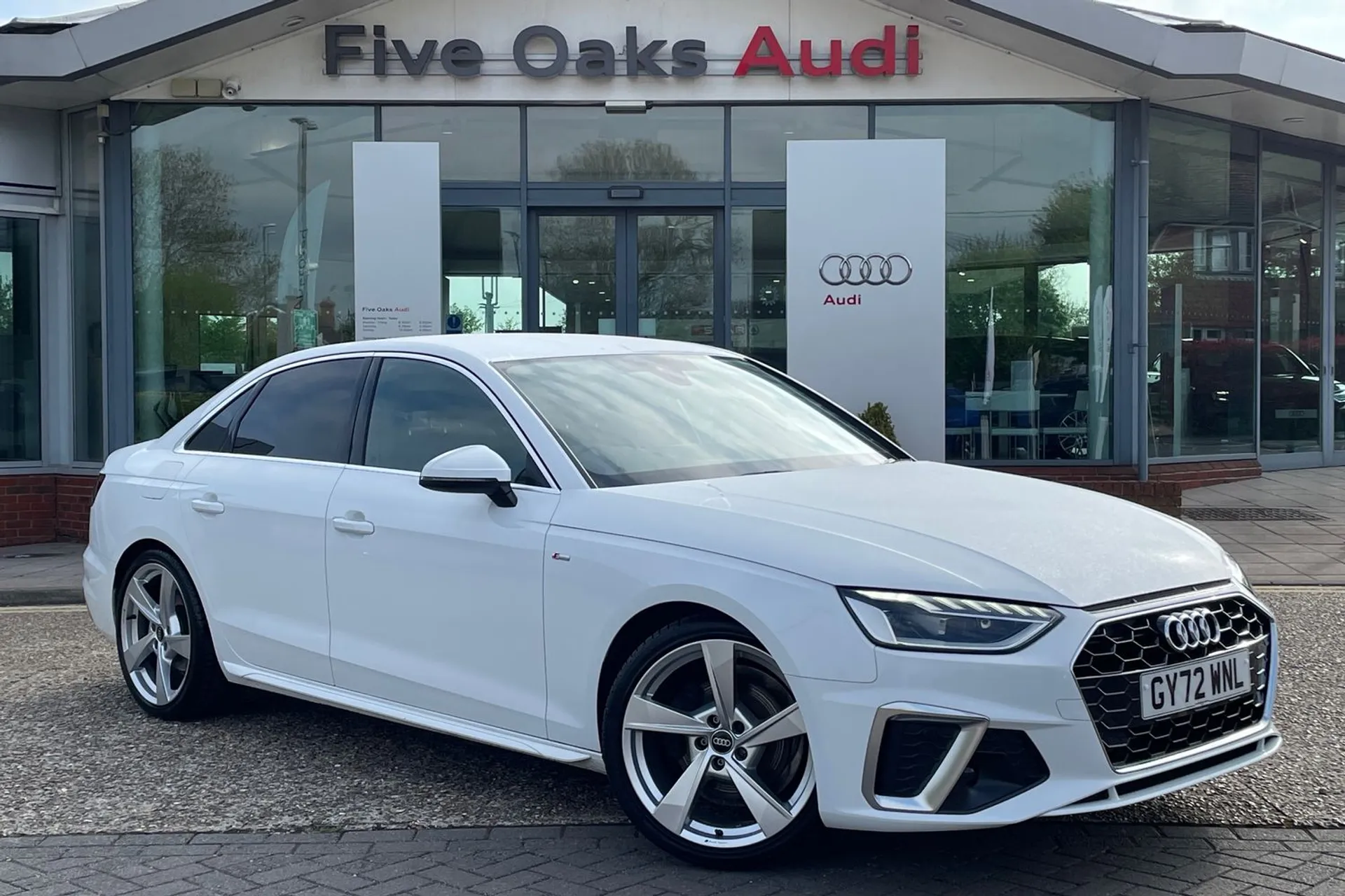 Audi A4 focused image