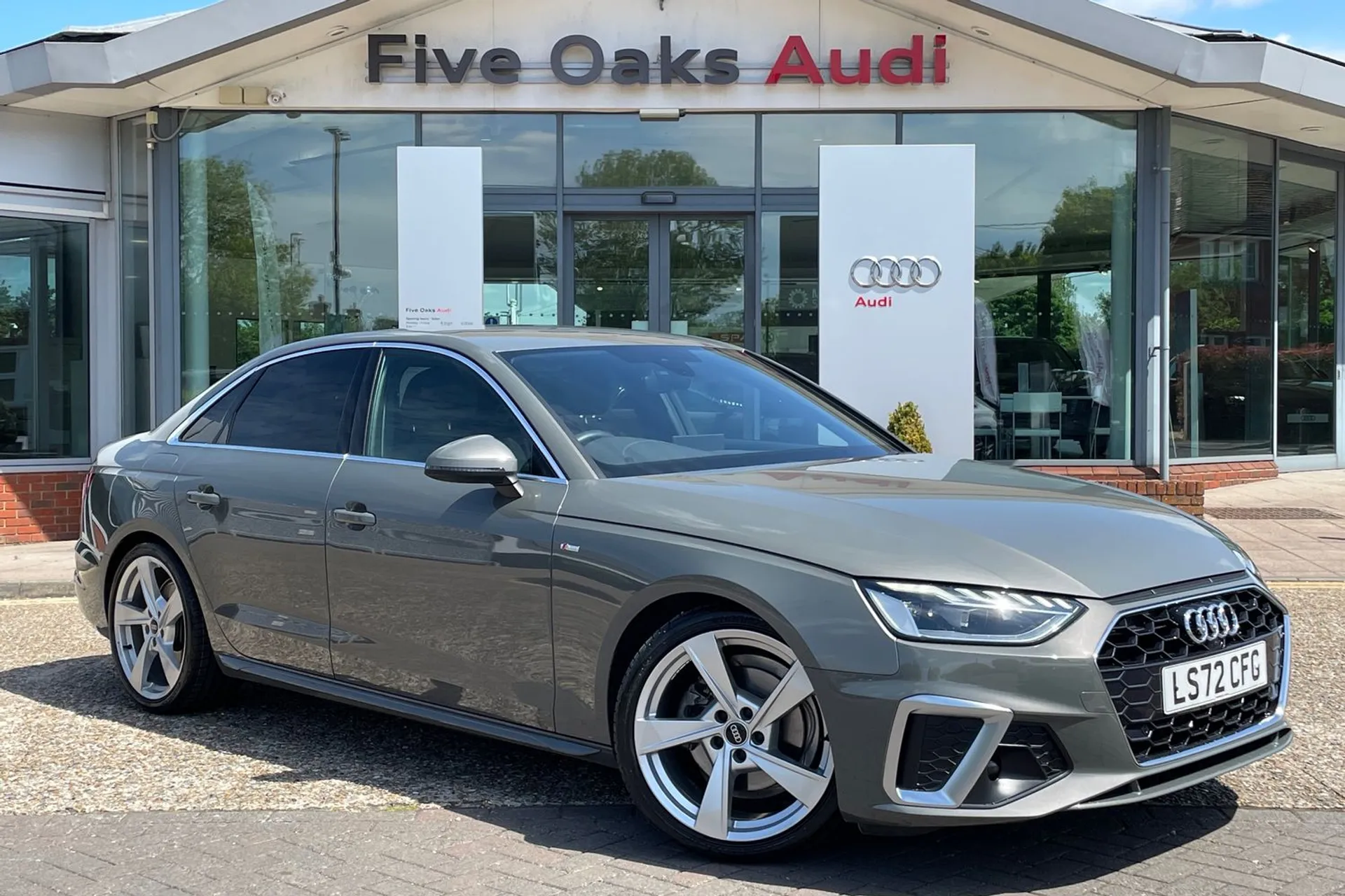 Audi A4 focused image
