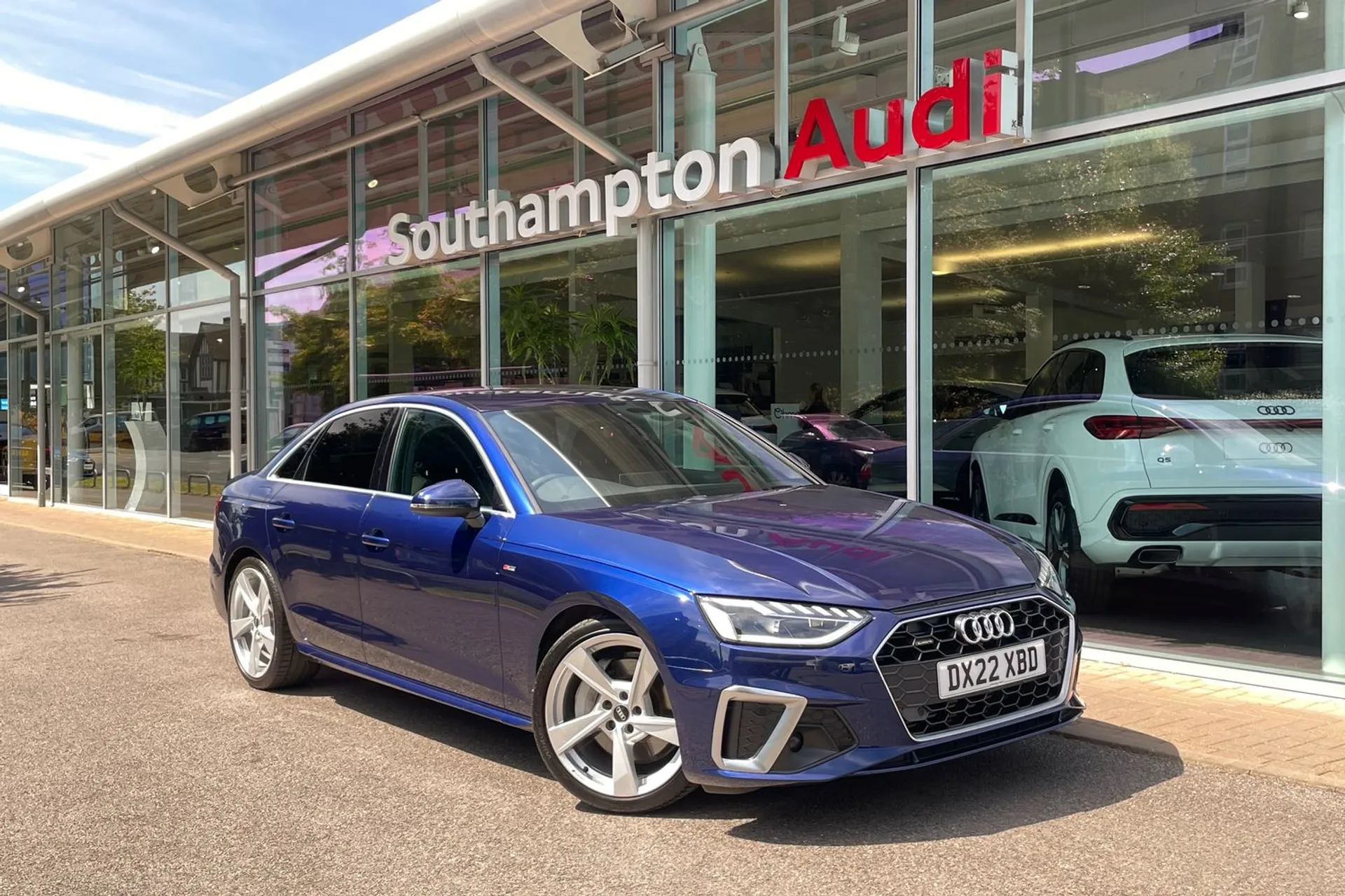 Audi A4 focused image
